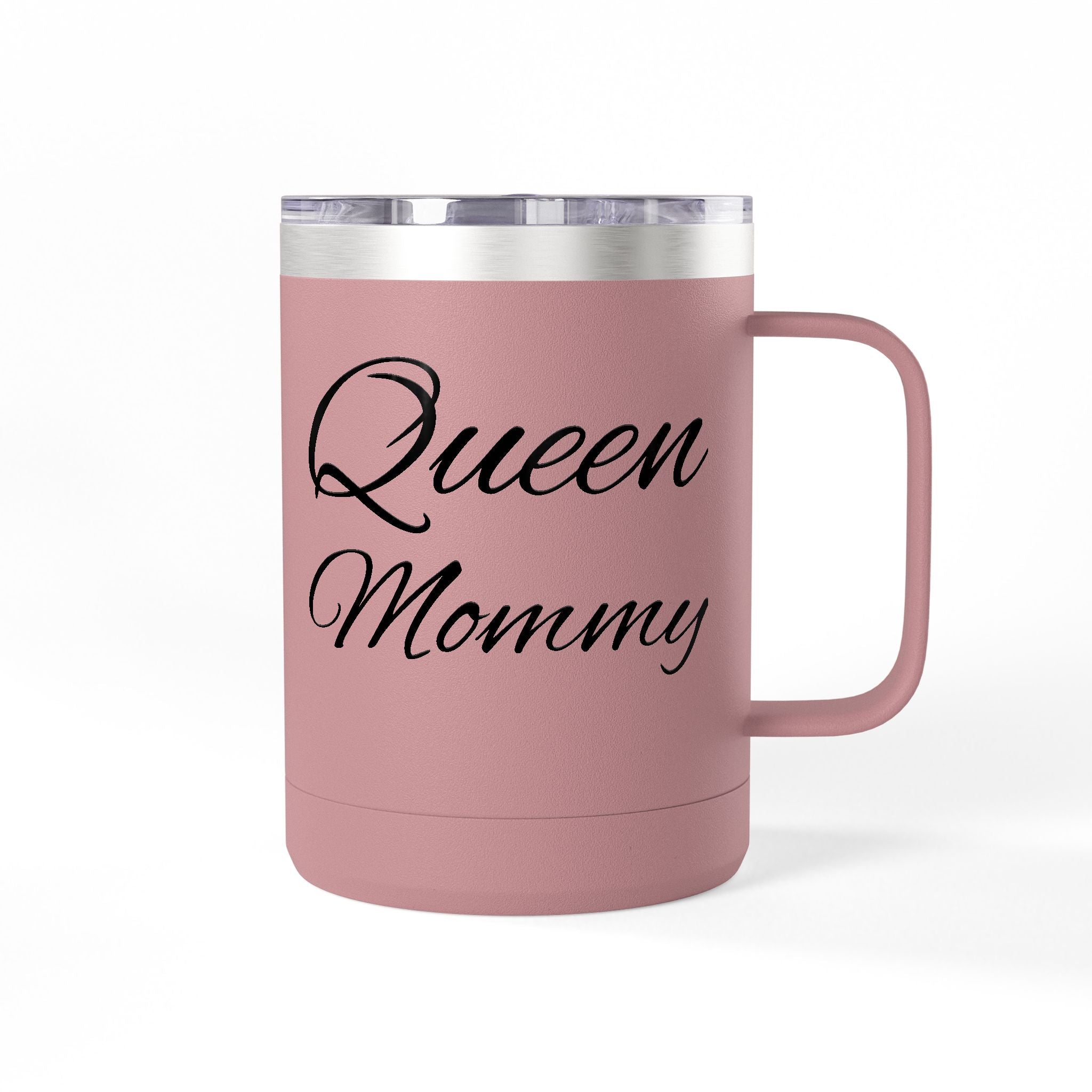 Storybook Queen Mommy 15oz Travel Mug - Insulated Coffee Tumbler for Moms