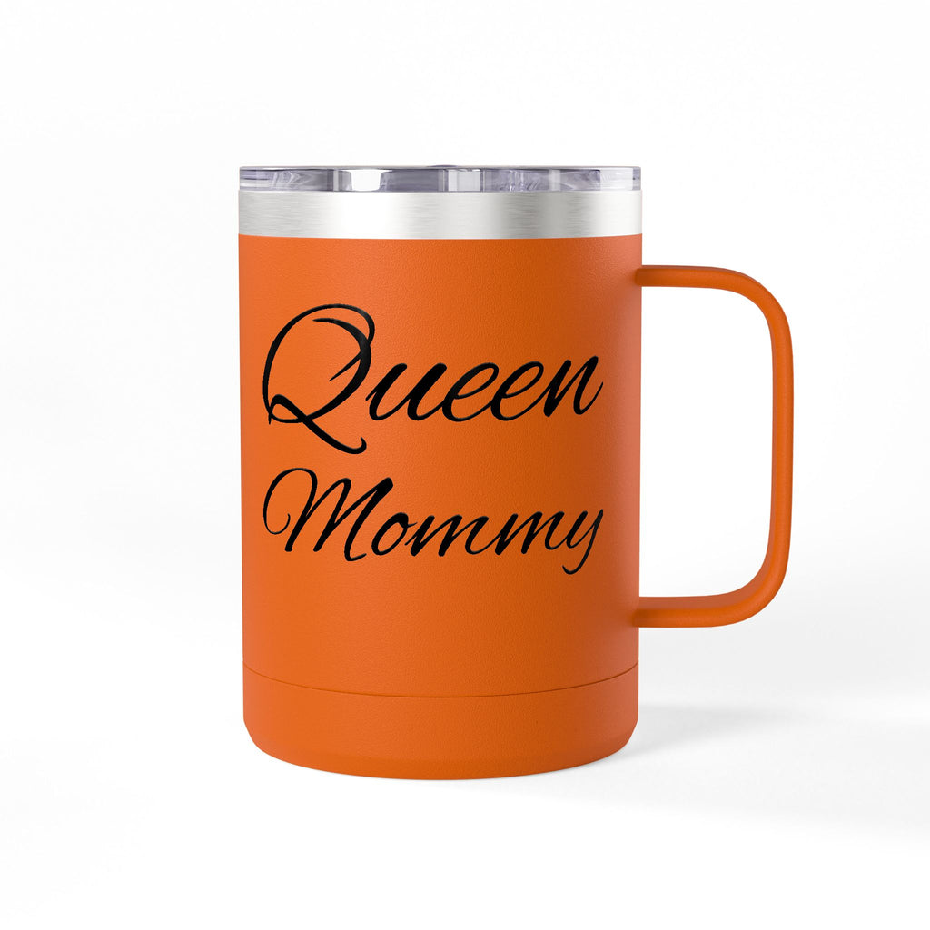 Storybook Queen Mommy 15oz Travel Mug - Insulated Coffee Tumbler for Moms