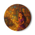 Storybook Ceramic  Art Coaster, single illustrated Coaster
