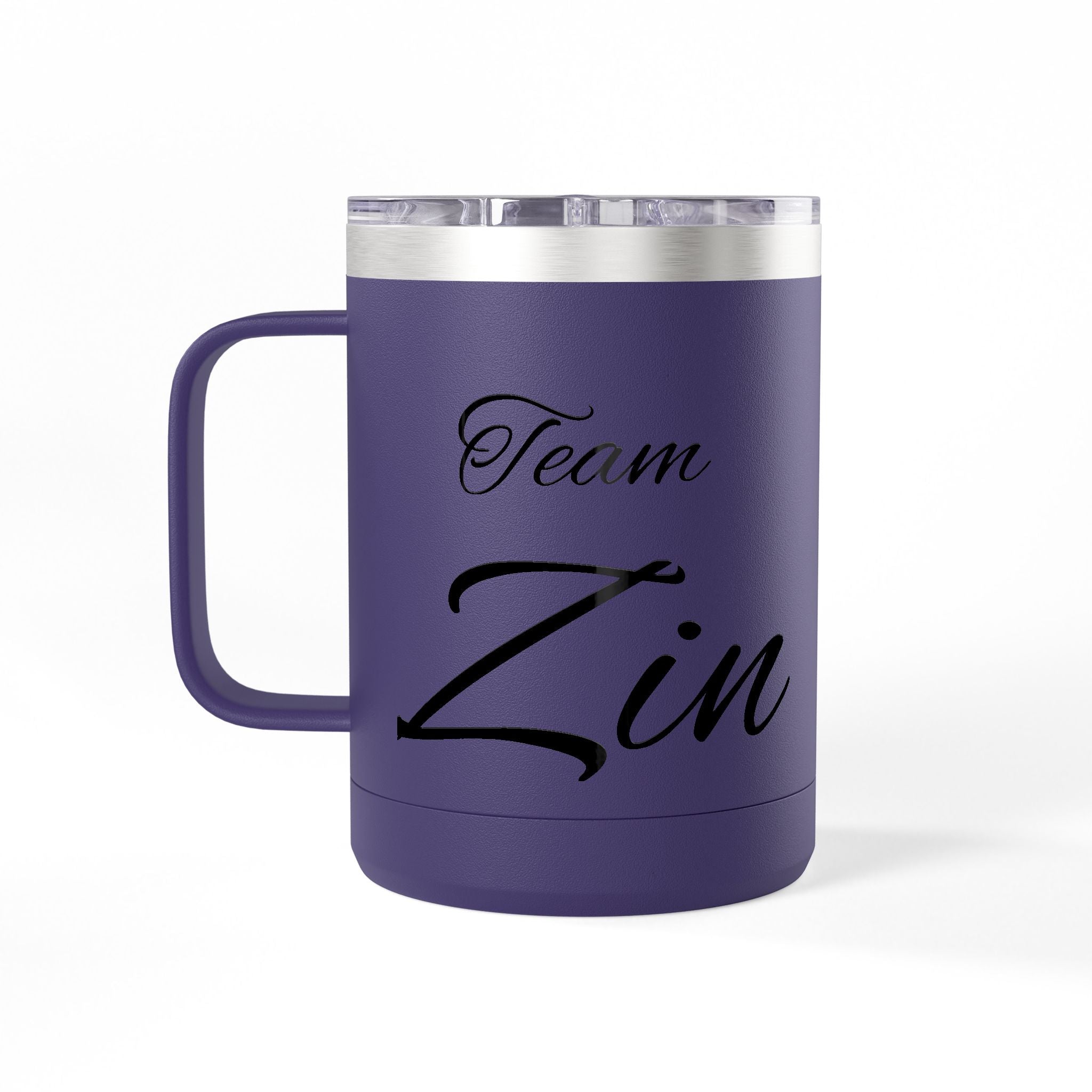 Team Zin 15oz Travel Mug – Insulated Coffee Tumbler