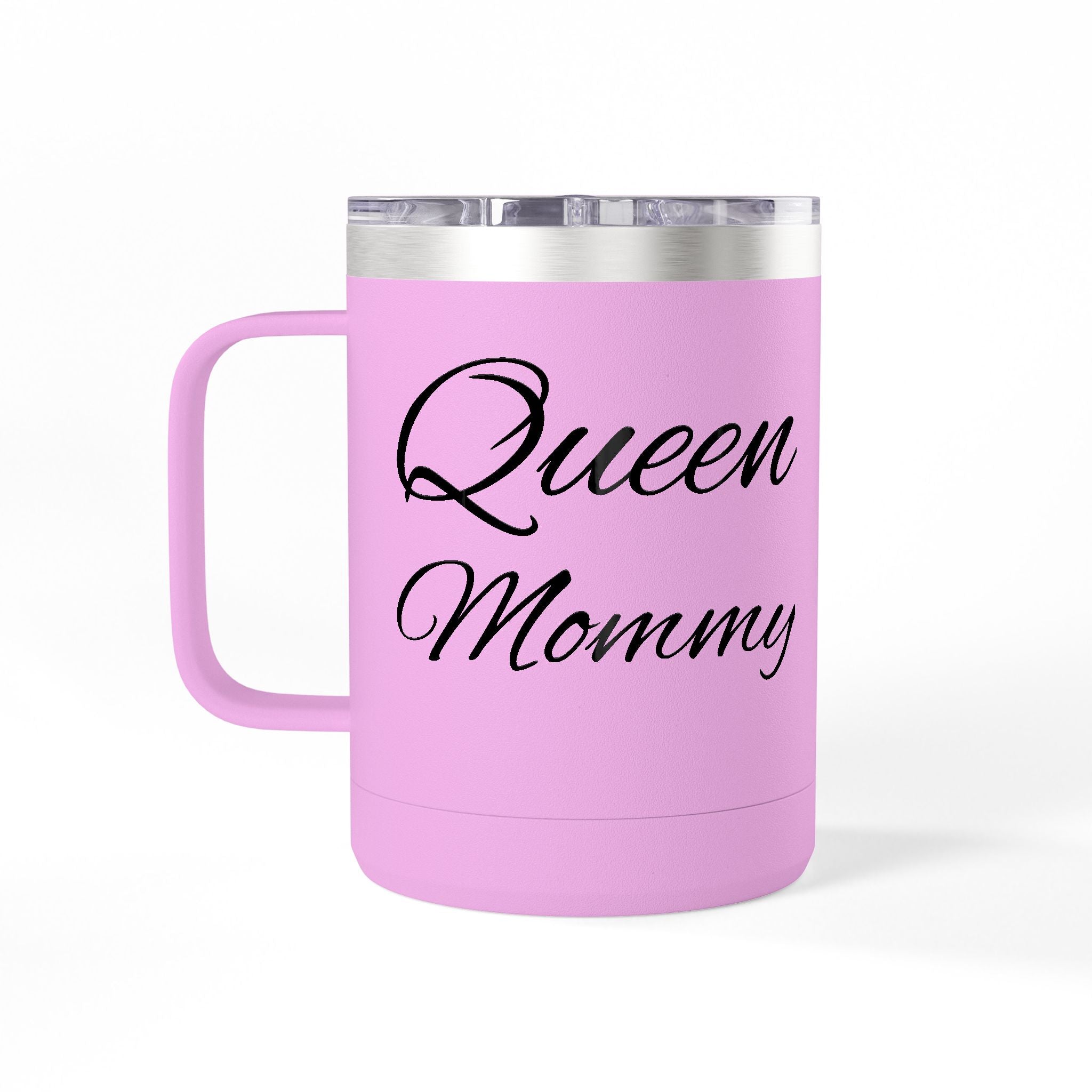 Storybook Queen Mommy 15oz Travel Mug - Insulated Coffee Tumbler for Moms
