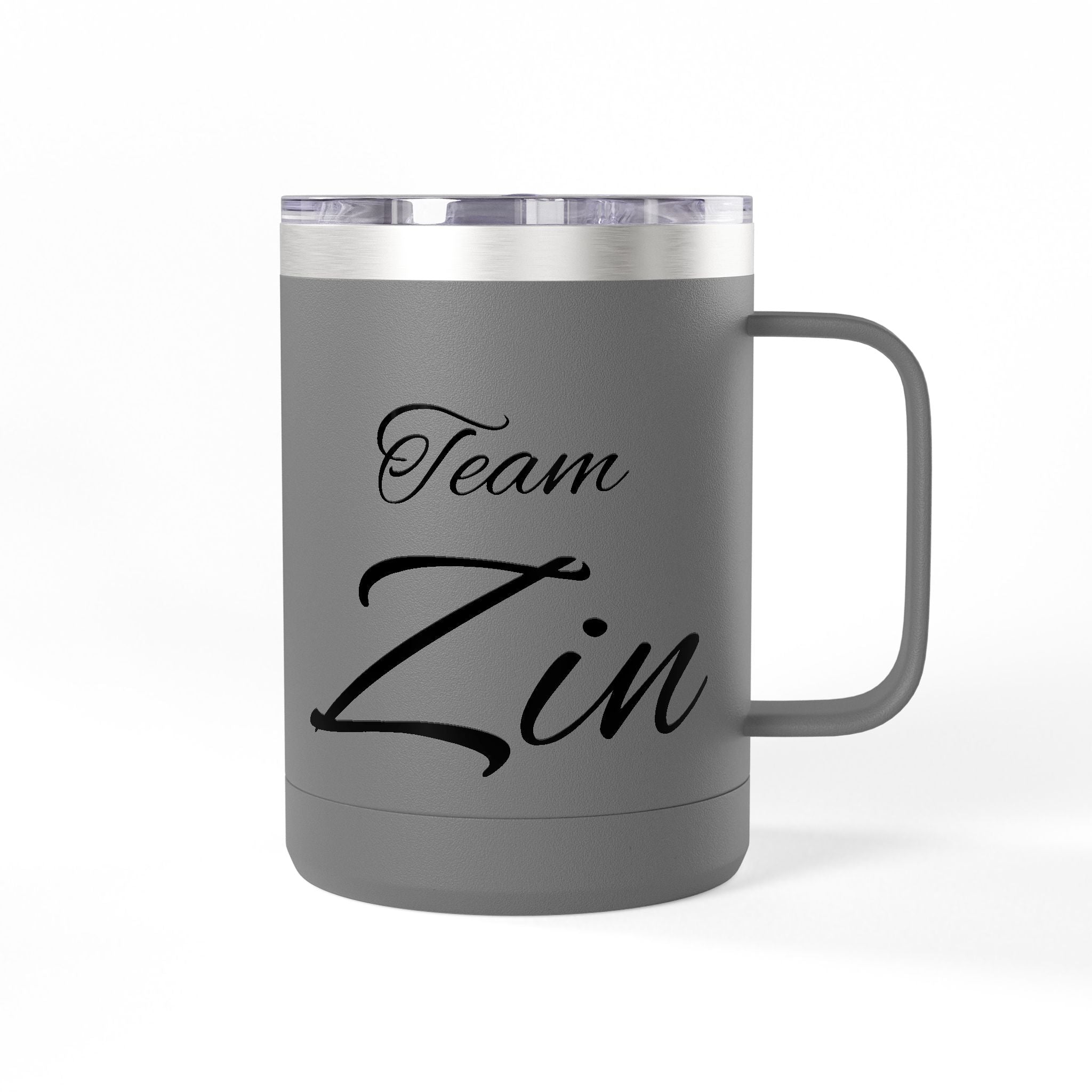 Team Zin 15oz Travel Mug – Insulated Coffee Tumbler