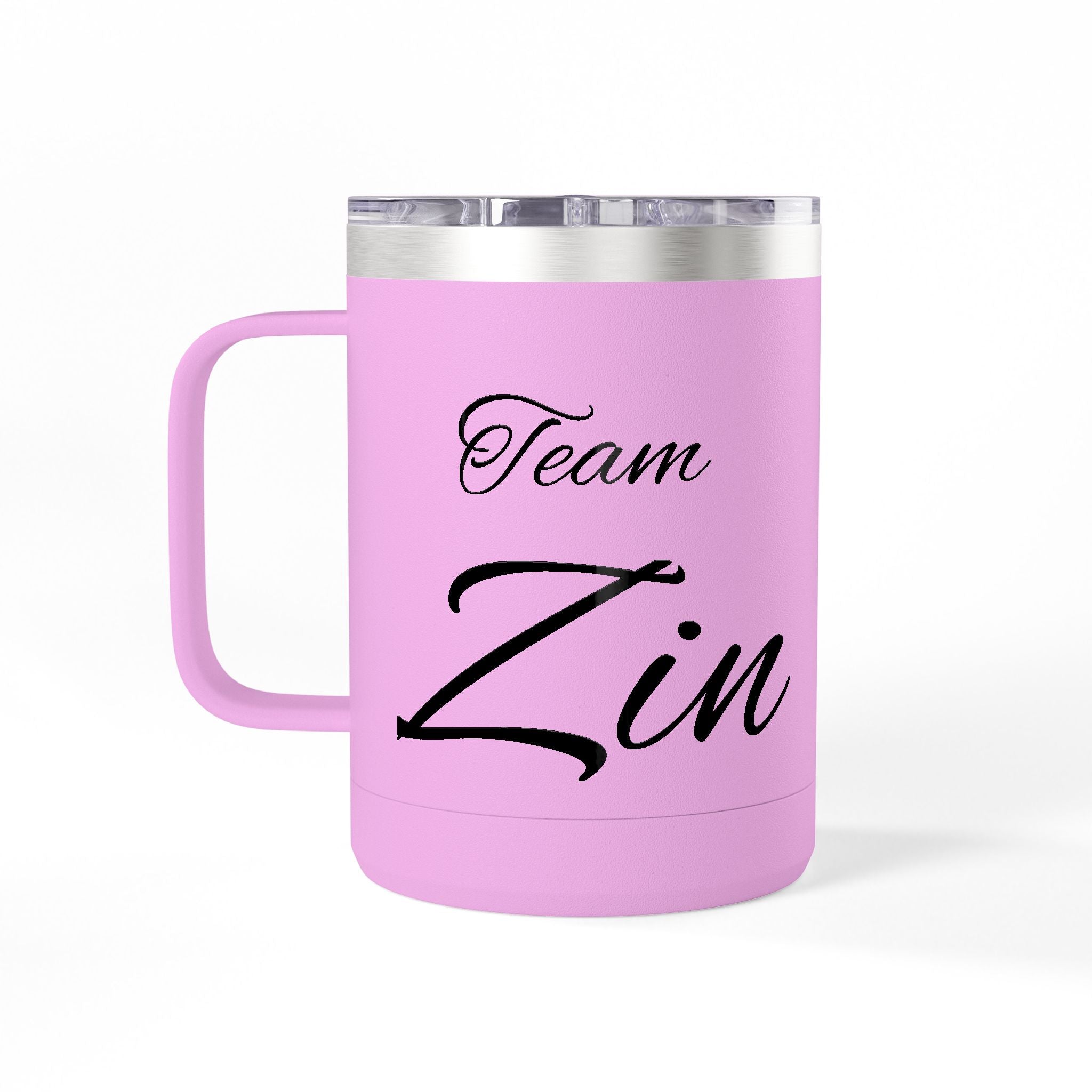 Team Zin 15oz Travel Mug – Insulated Coffee Tumbler