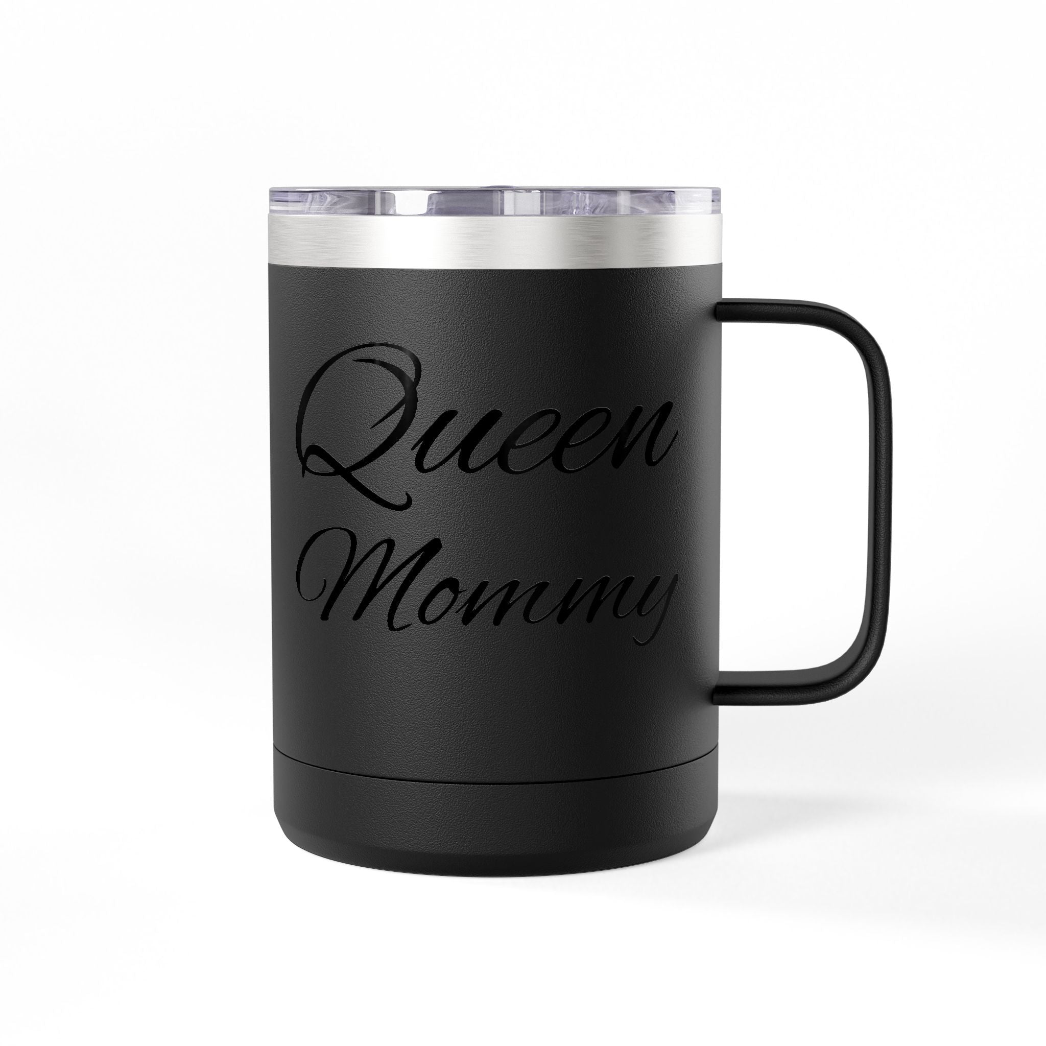 Storybook Queen Mommy 15oz Travel Mug - Insulated Coffee Tumbler for Moms