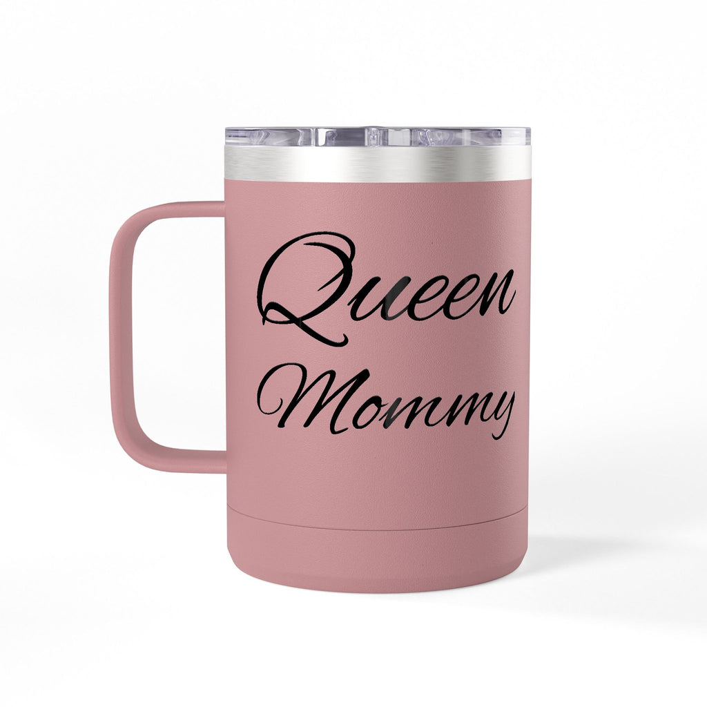 Storybook Queen Mommy 15oz Travel Mug - Insulated Coffee Tumbler for Moms