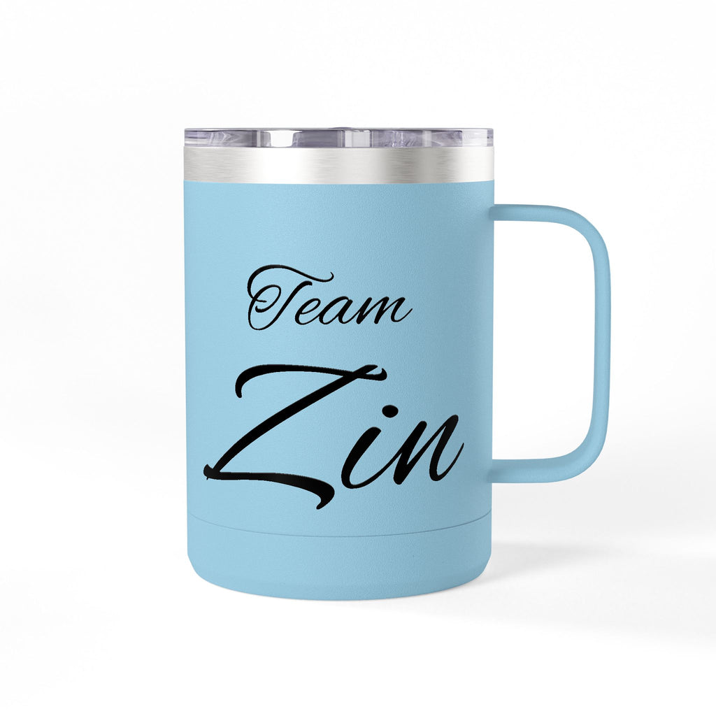 Team Zin 15oz Travel Mug – Insulated Coffee Tumbler