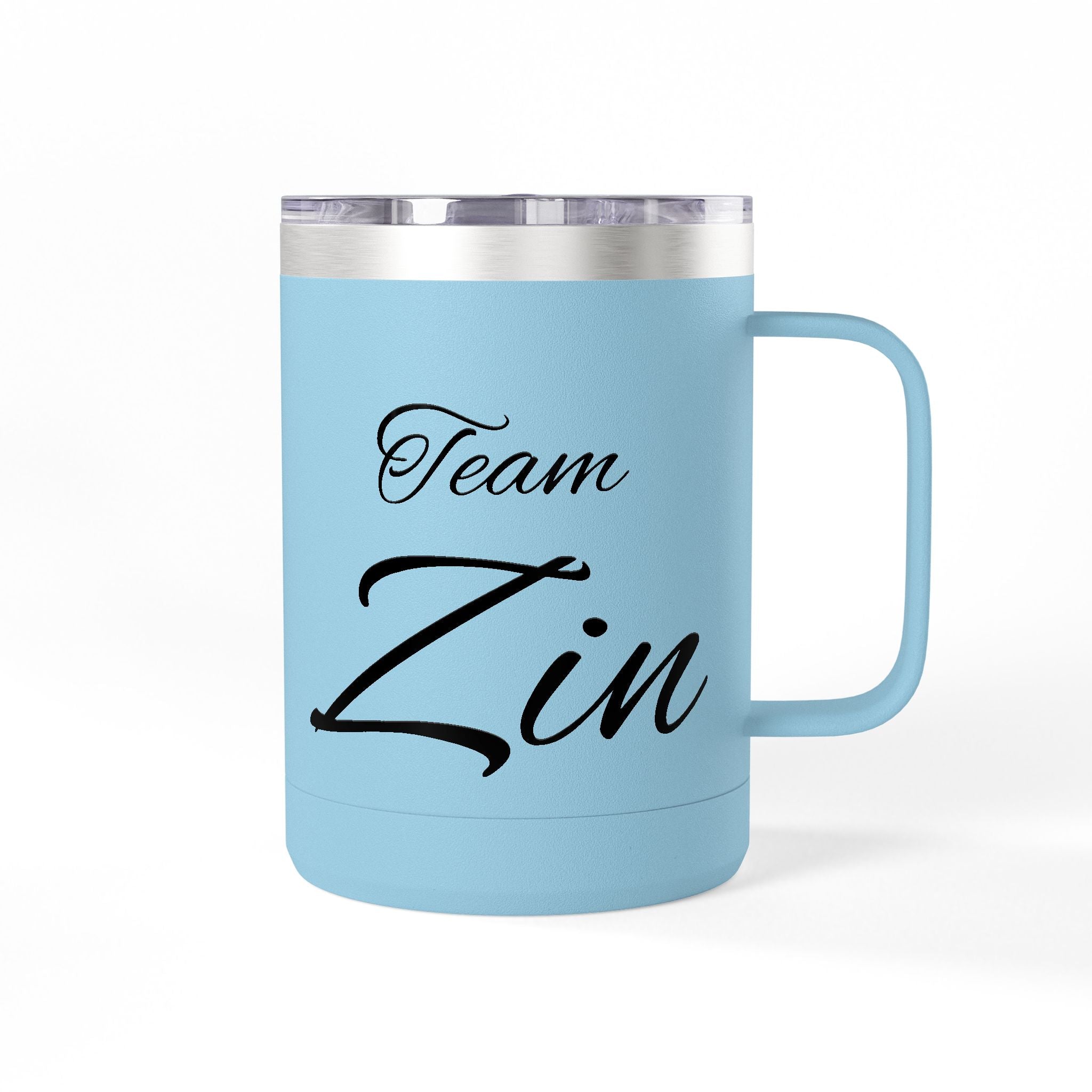 Team Zin 15oz Travel Mug – Insulated Coffee Tumbler
