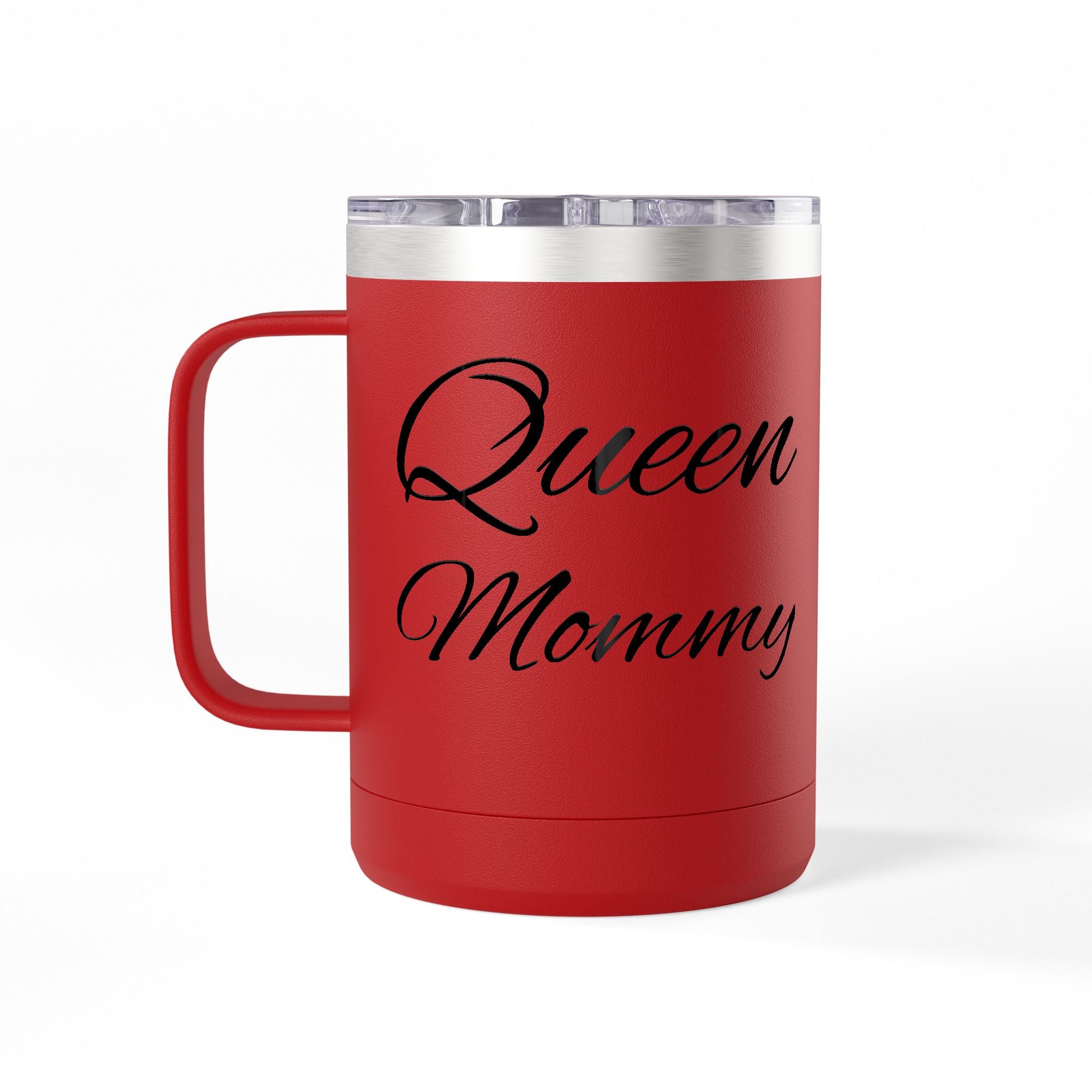 Storybook Queen Mommy 15oz Travel Mug - Insulated Coffee Tumbler for Moms