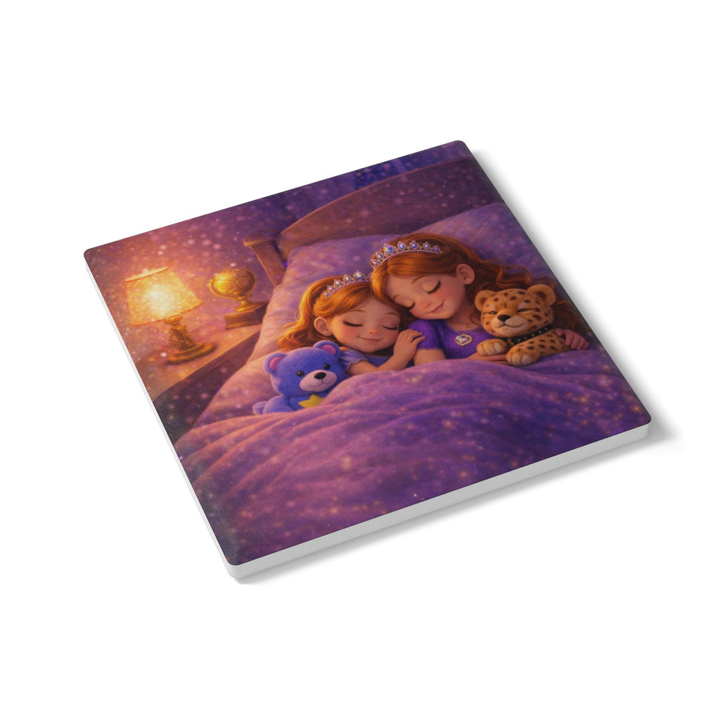 Storybook Ceramic  Art Coaster, single illustrated Coaster
