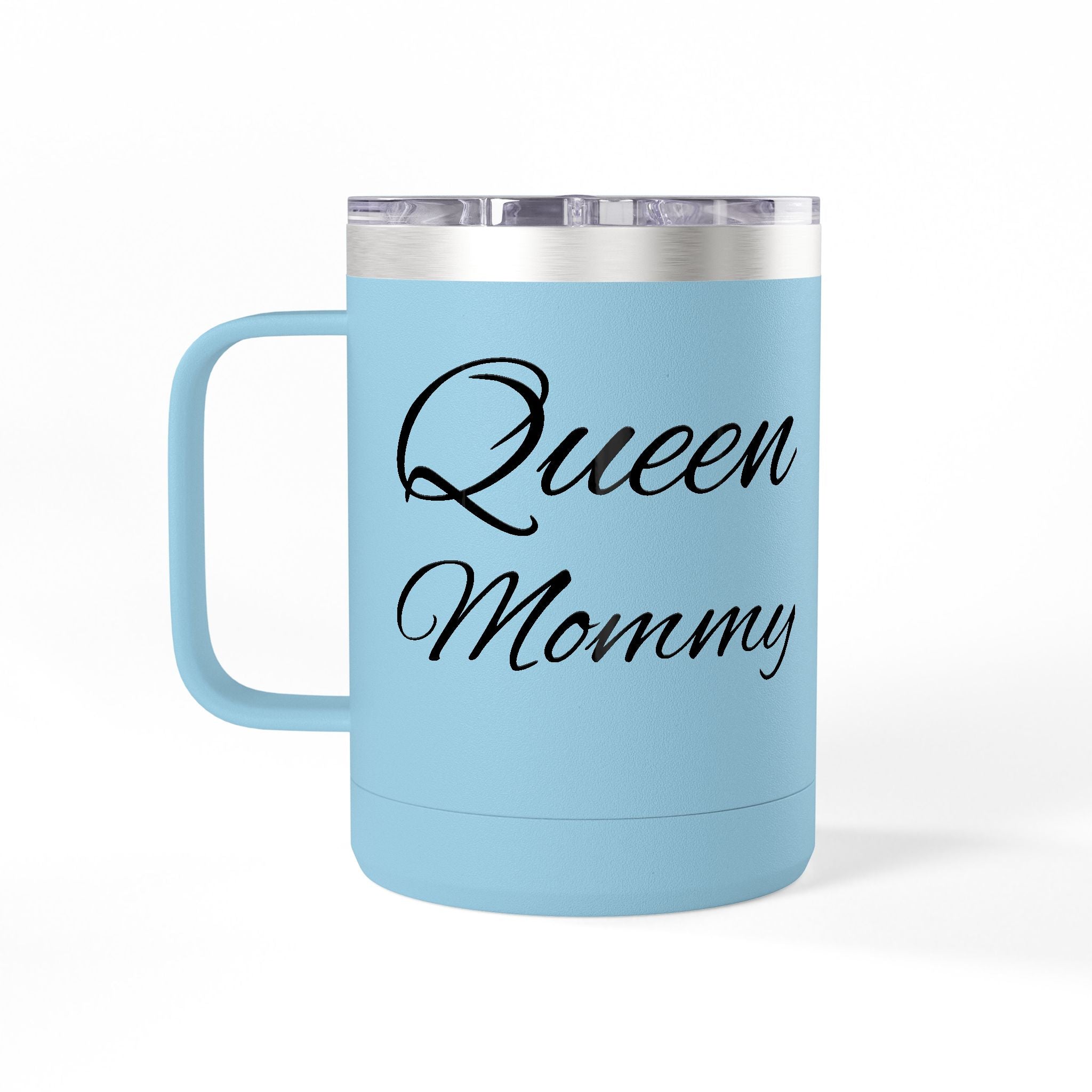 Storybook Queen Mommy 15oz Travel Mug - Insulated Coffee Tumbler for Moms