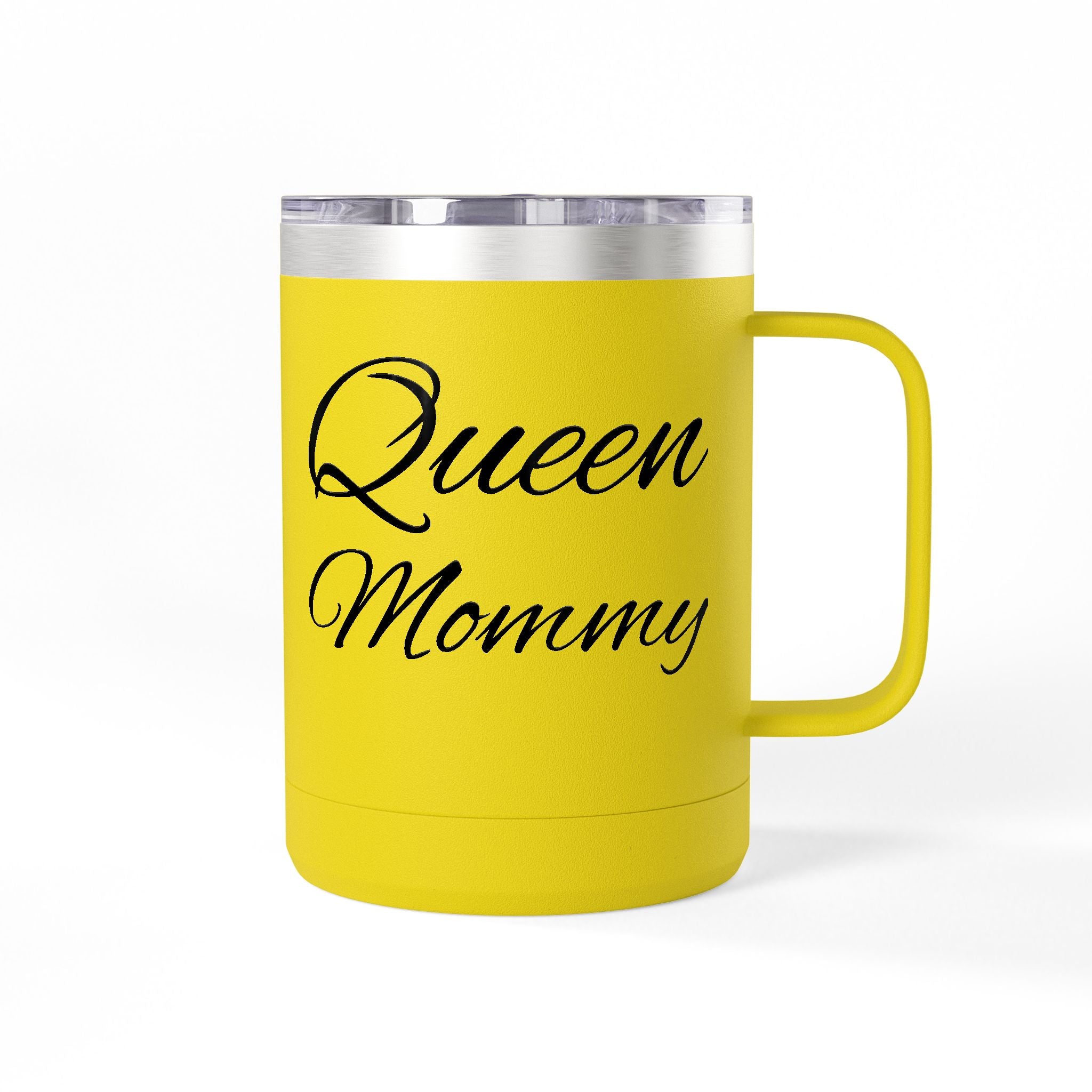 Storybook Queen Mommy 15oz Travel Mug - Insulated Coffee Tumbler for Moms