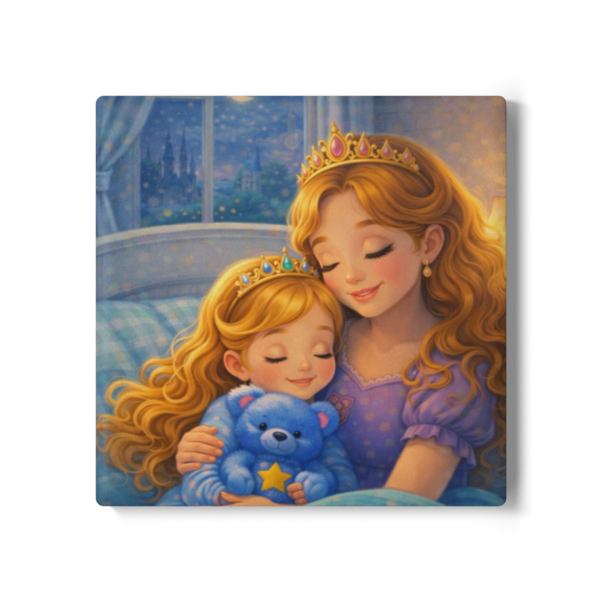 Storybook Ceramic  Art Coaster, single illustrated Coaster