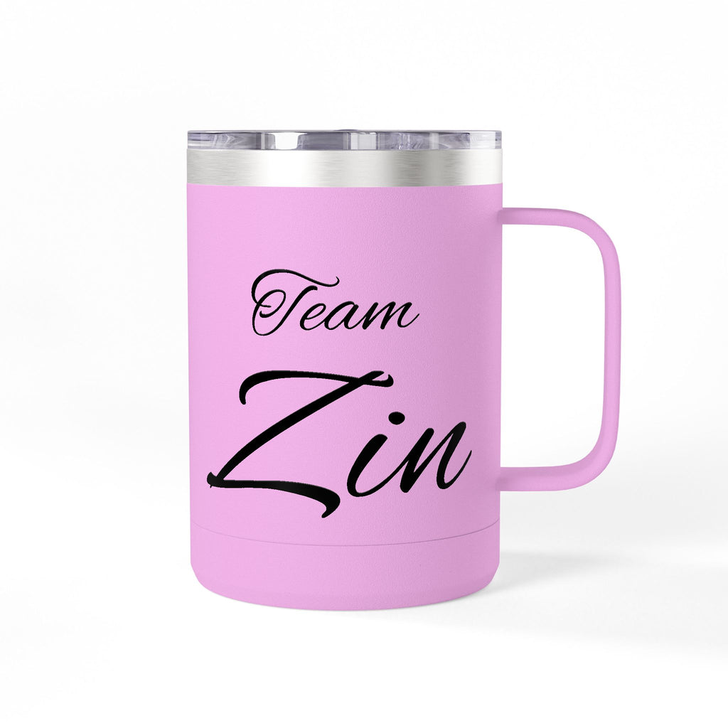 Team Zin 15oz Travel Mug – Insulated Coffee Tumbler
