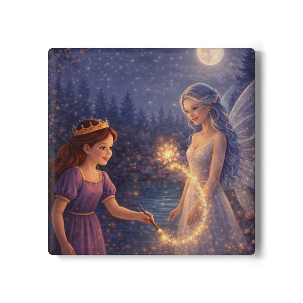 Storybook Ceramic  Art Coaster, single illustrated Coaster