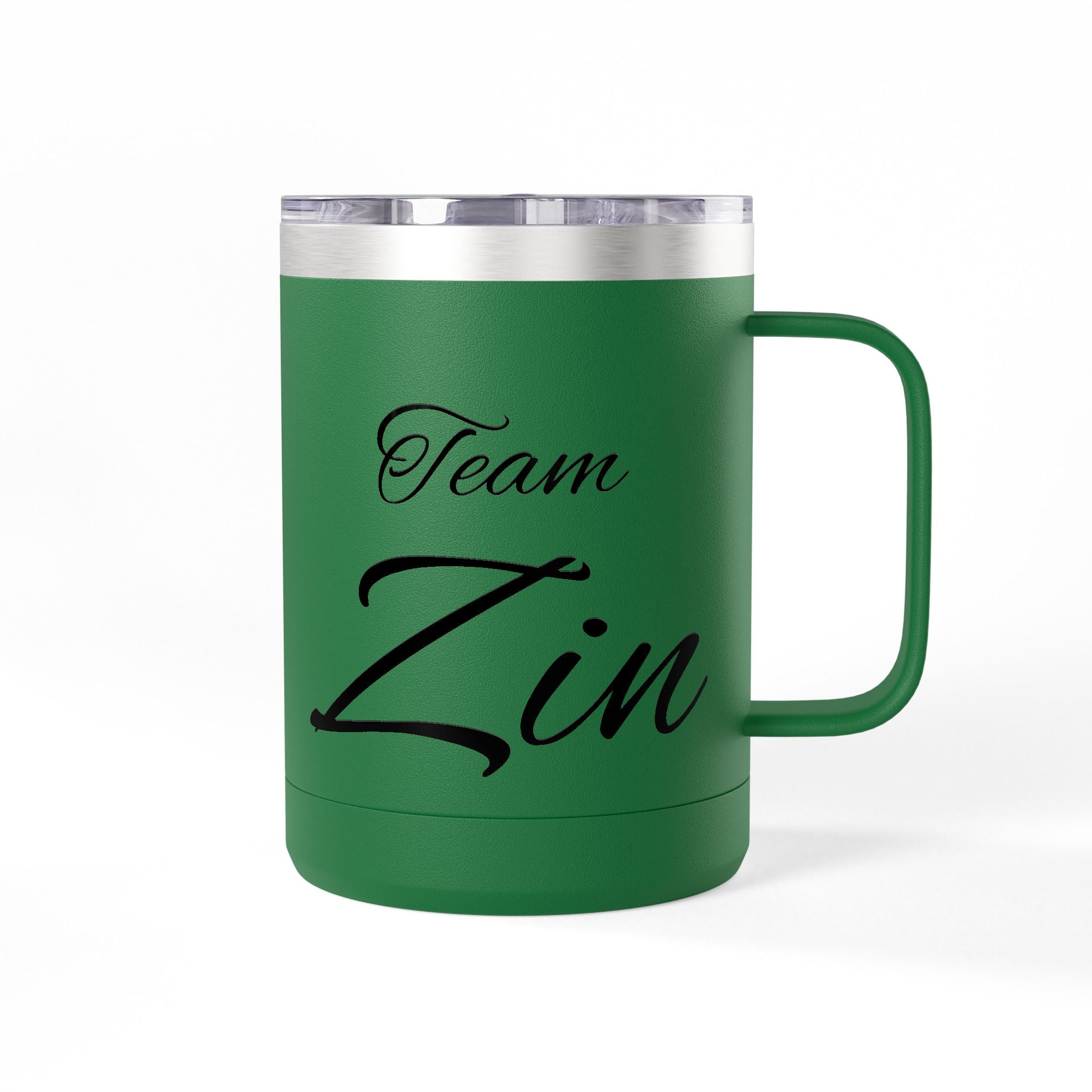Team Zin 15oz Travel Mug – Insulated Coffee Tumbler