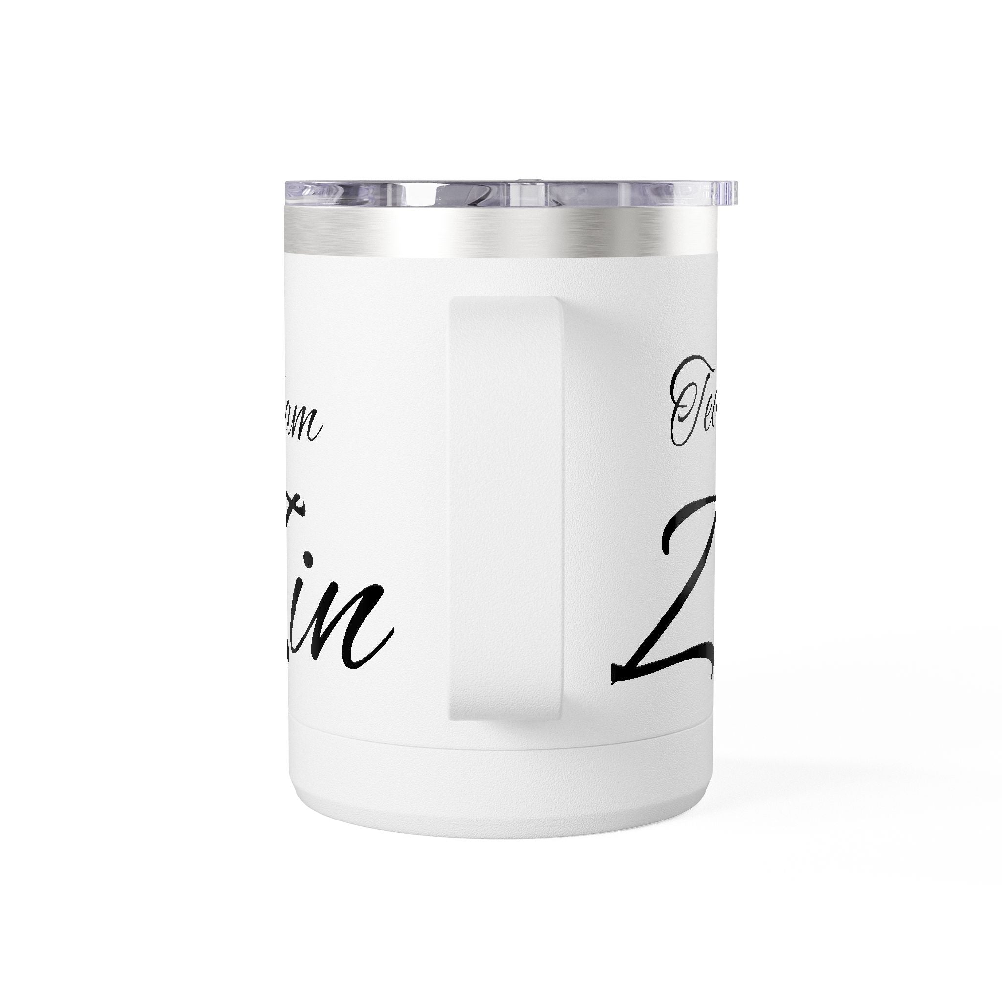 Team Zin 15oz Travel Mug – Insulated Coffee Tumbler