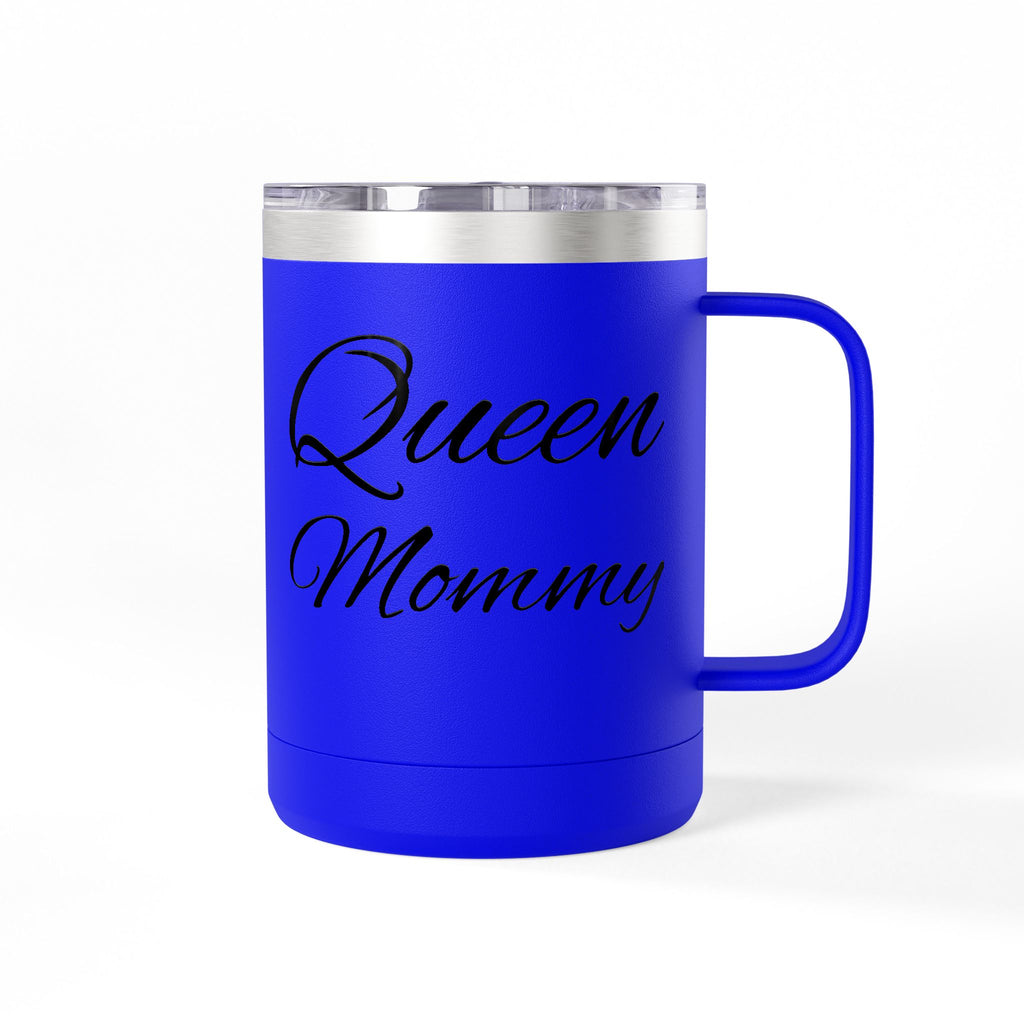 Storybook Queen Mommy 15oz Travel Mug - Insulated Coffee Tumbler for Moms