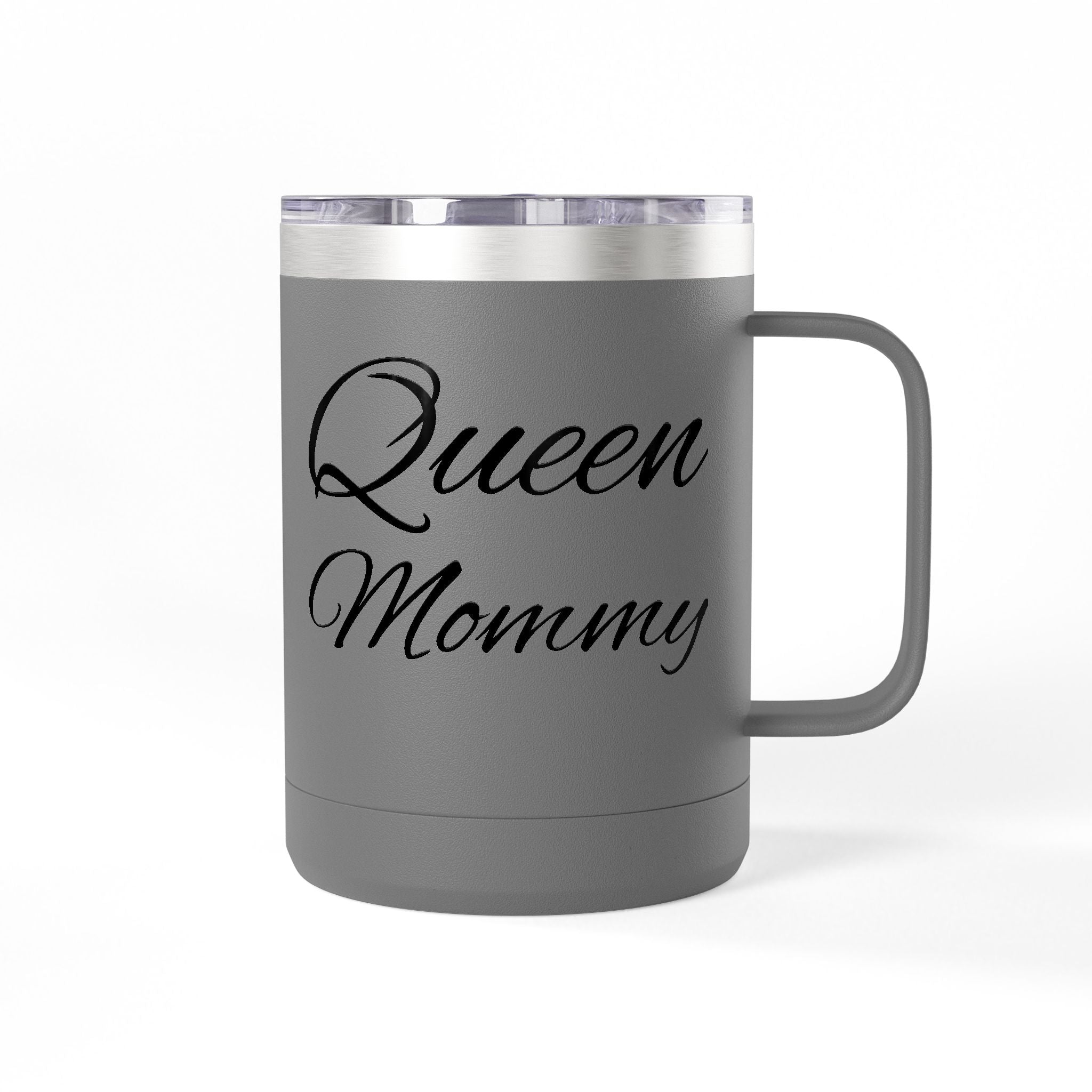Storybook Queen Mommy 15oz Travel Mug - Insulated Coffee Tumbler for Moms