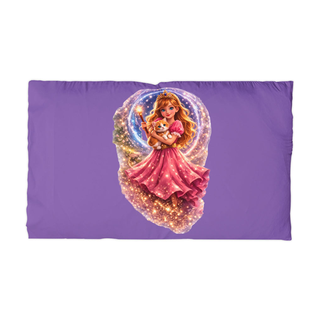 Princess Teddy Microfiber Pillowcase — Sparkling Fairy Tale Sleep Pillowcase for Kids