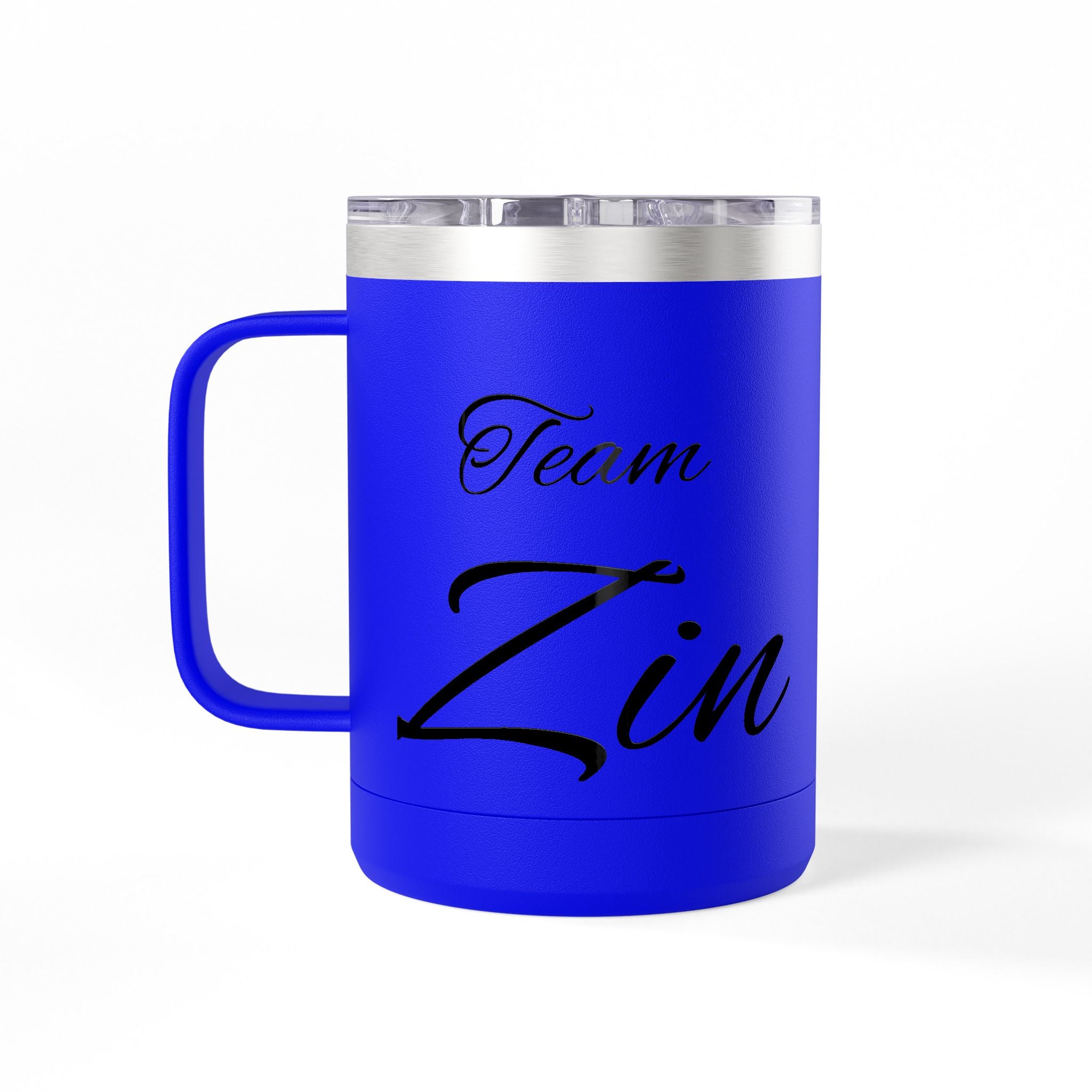 Team Zin 15oz Travel Mug – Insulated Coffee Tumbler