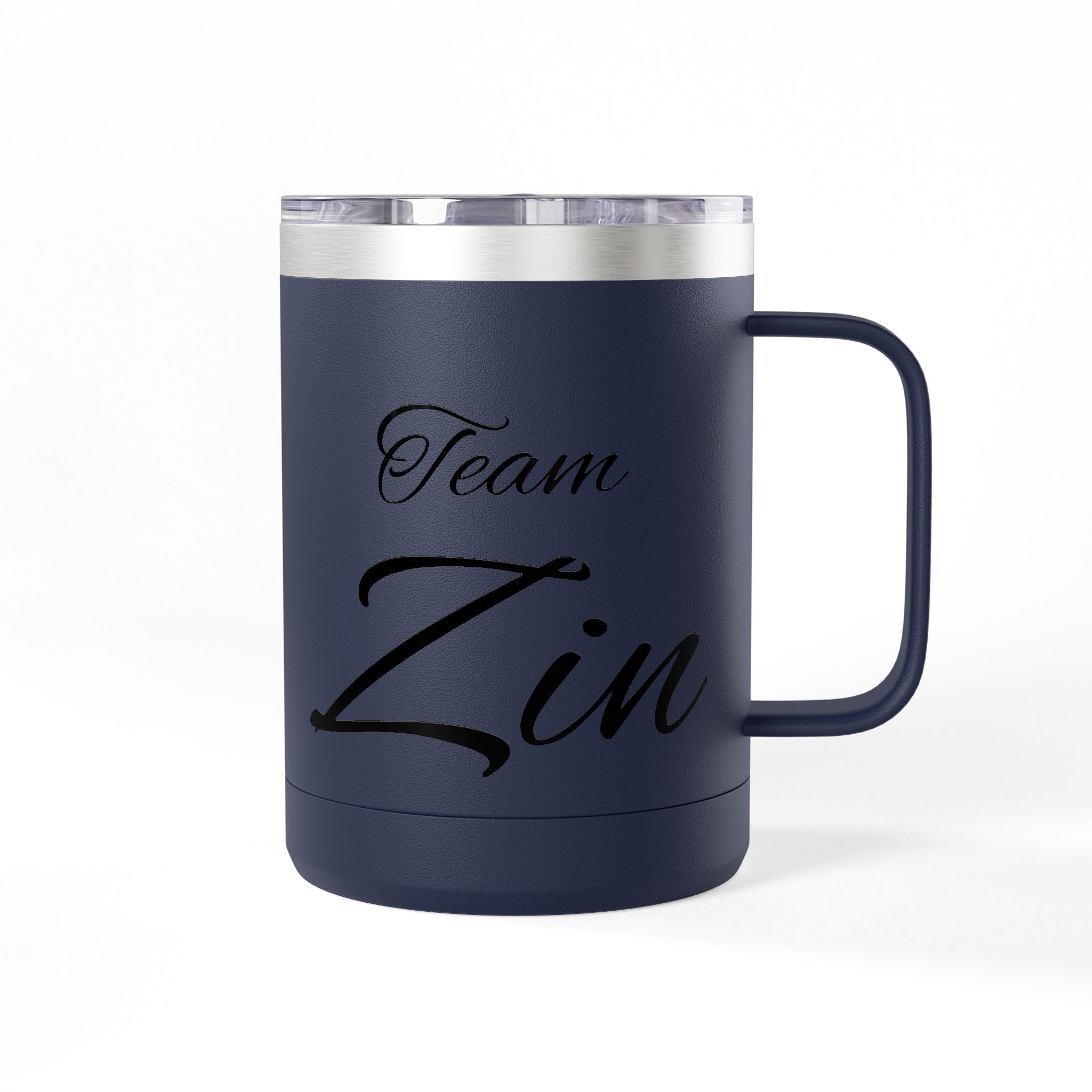 Team Zin 15oz Travel Mug – Insulated Coffee Tumbler