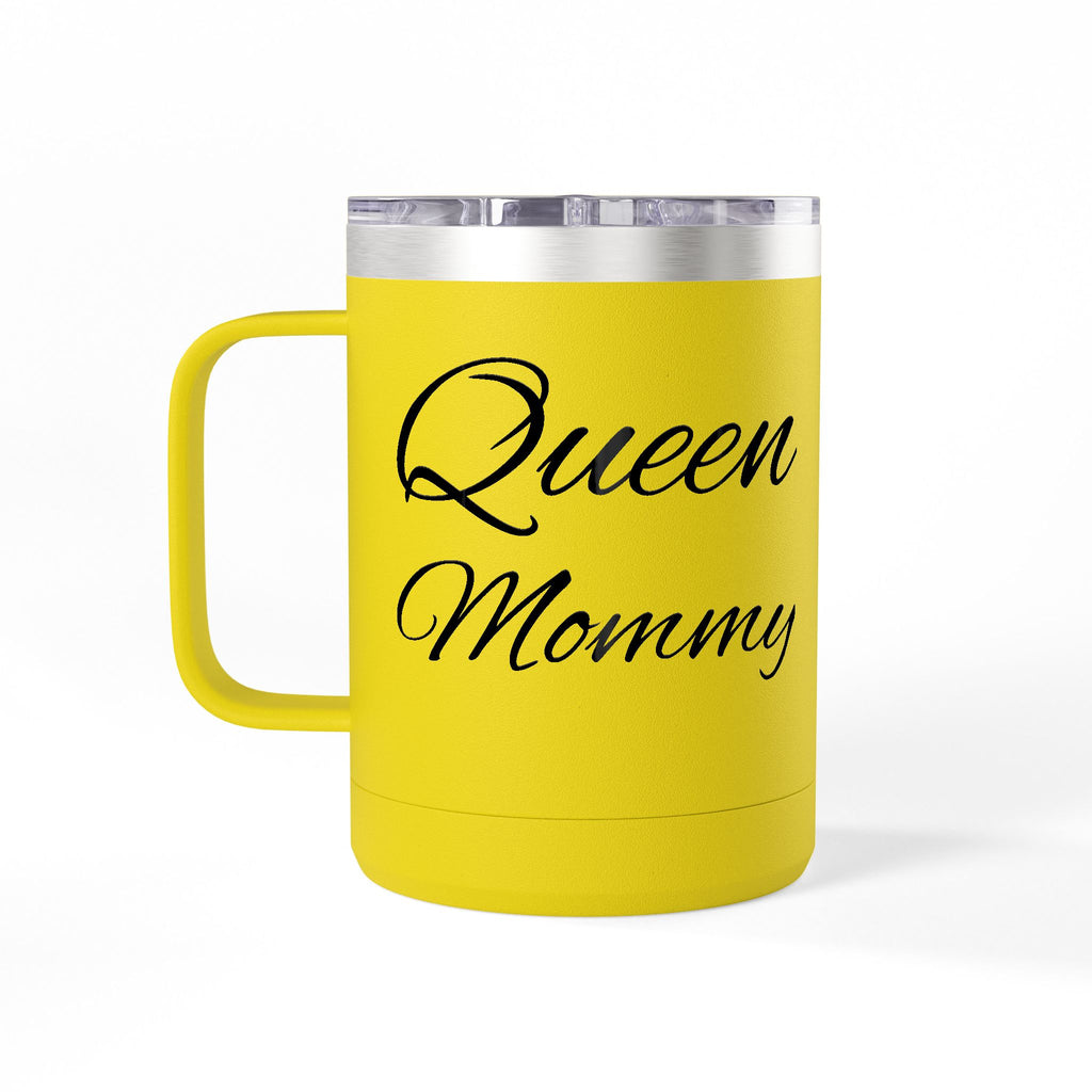 Storybook Queen Mommy 15oz Travel Mug - Insulated Coffee Tumbler for Moms