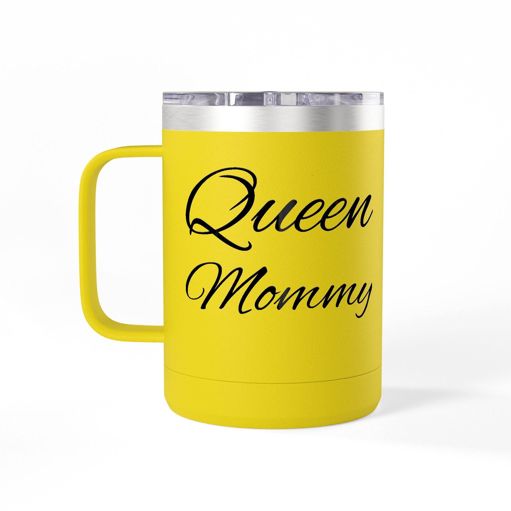 Storybook Queen Mommy 15oz Travel Mug - Insulated Coffee Tumbler for Moms