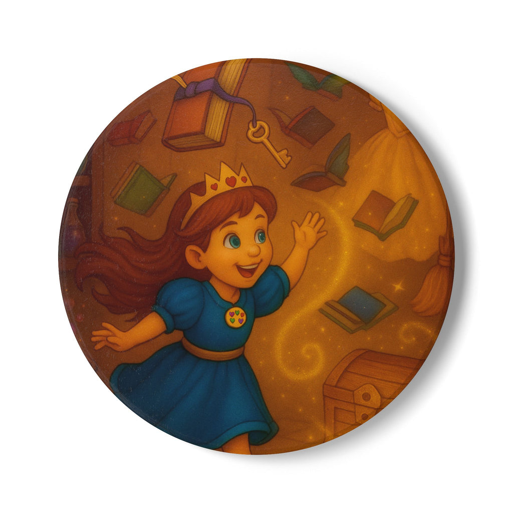 Storybook Ceramic  Art Coaster, single illustrated Coaster