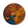 Storybook Ceramic  Art Coaster, single illustrated Coaster