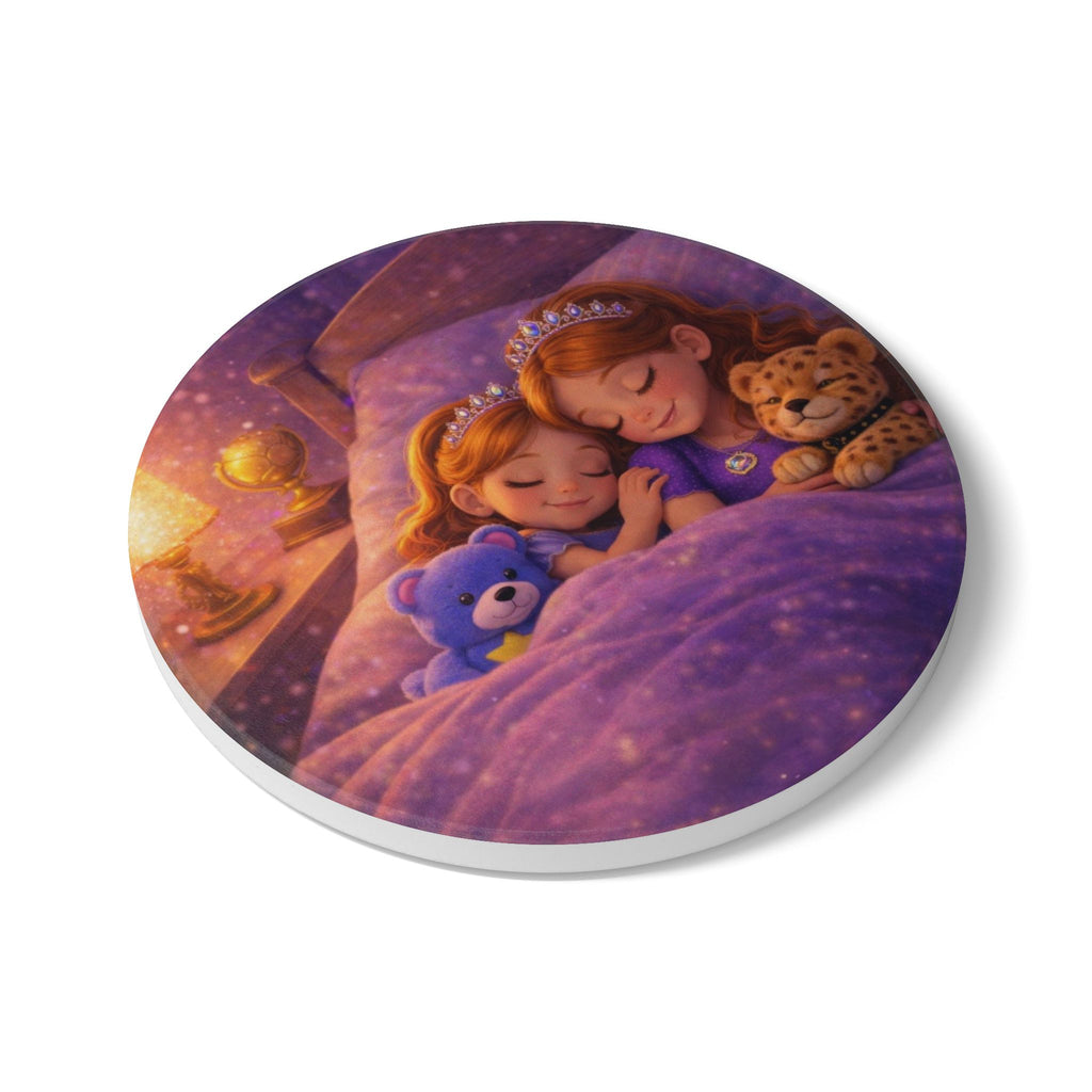 Storybook Ceramic  Art Coaster, single illustrated Coaster