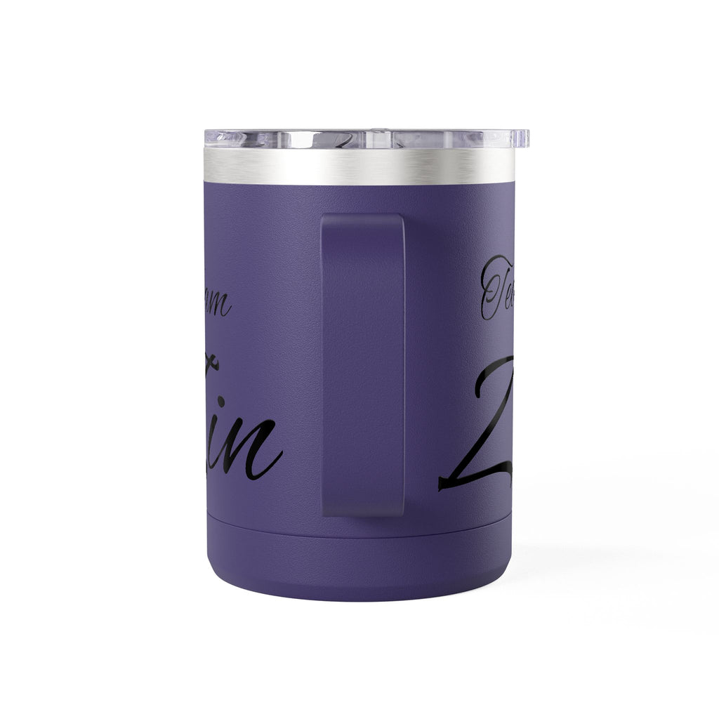 Team Zin 15oz Travel Mug – Insulated Coffee Tumbler