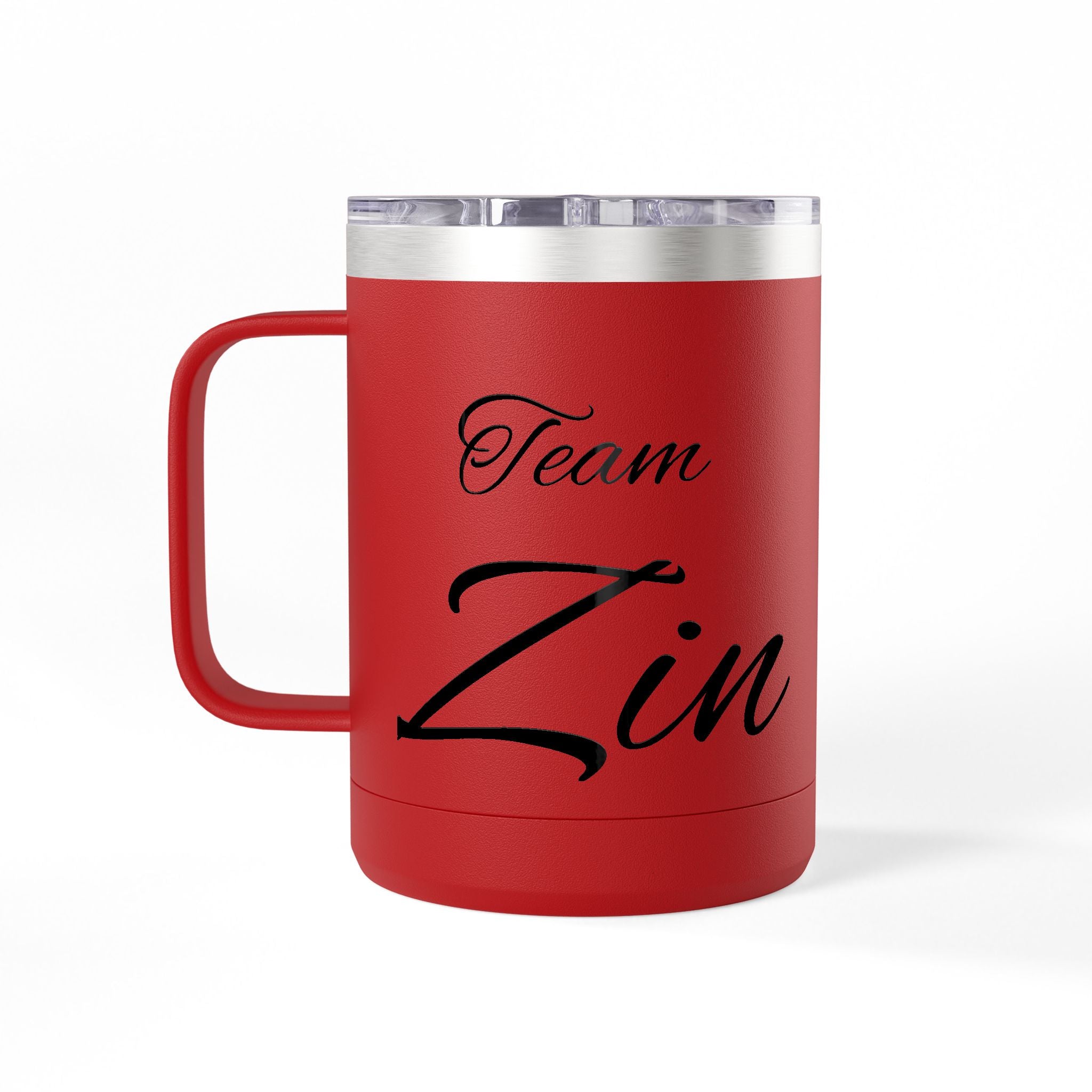 Team Zin 15oz Travel Mug – Insulated Coffee Tumbler