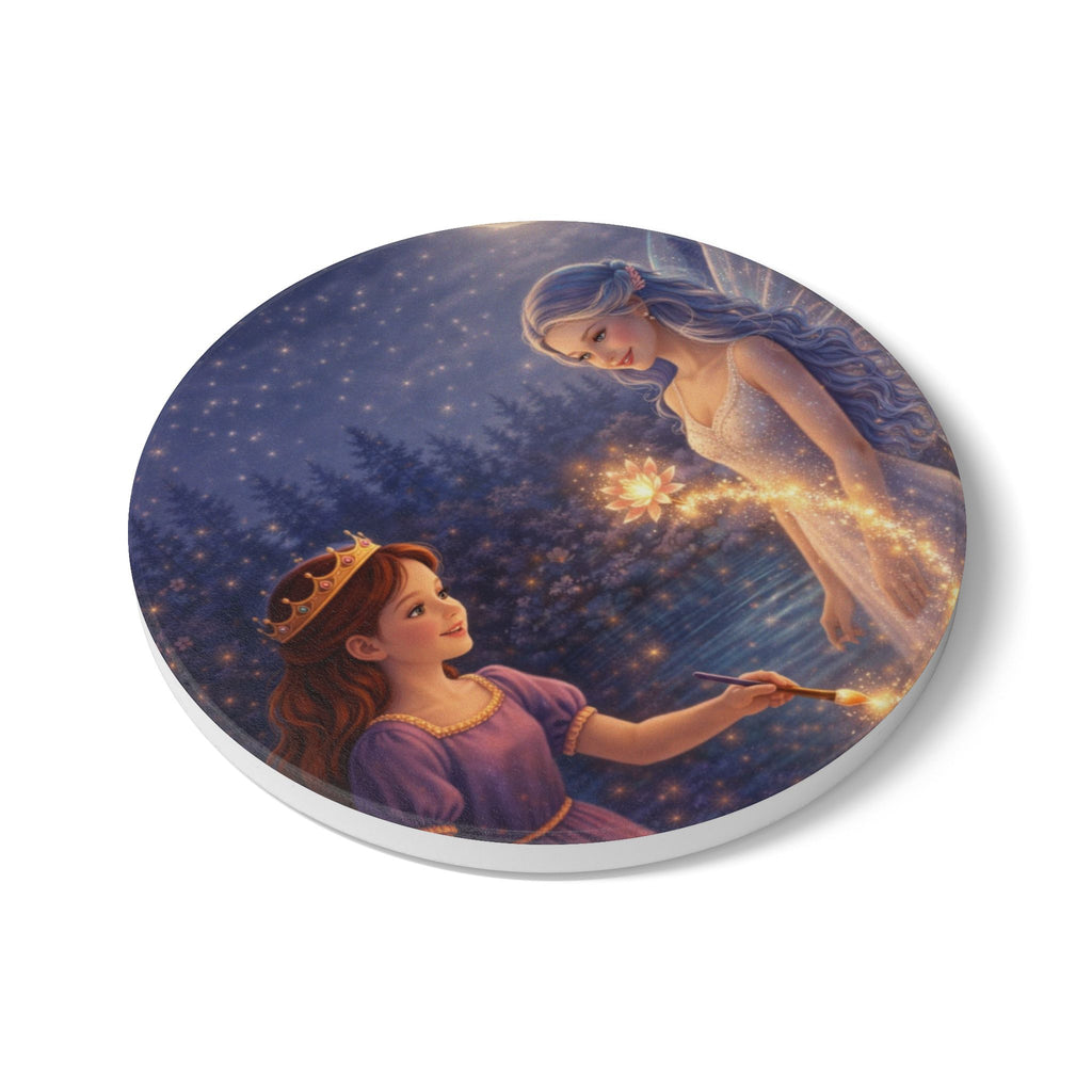 Storybook Ceramic  Art Coaster, single illustrated Coaster