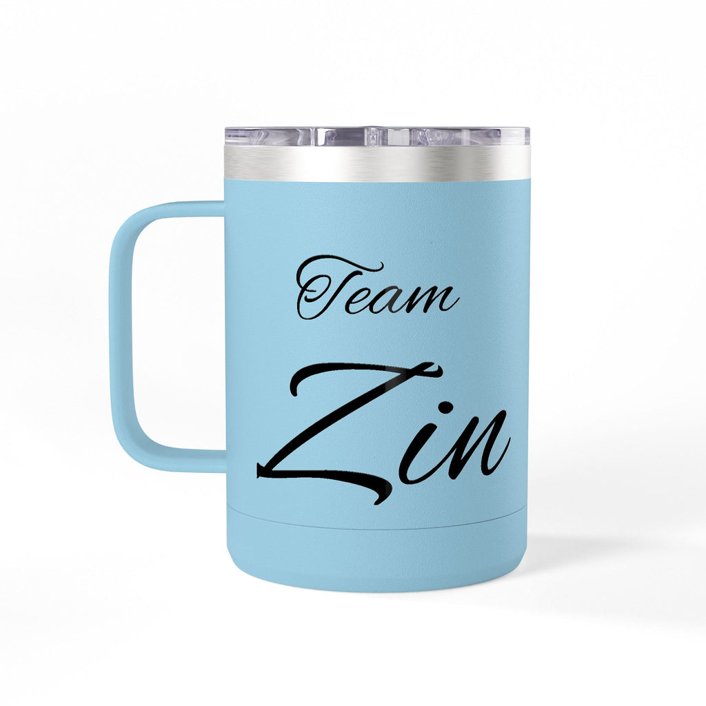 Team Zin 15oz Travel Mug – Insulated Coffee Tumbler