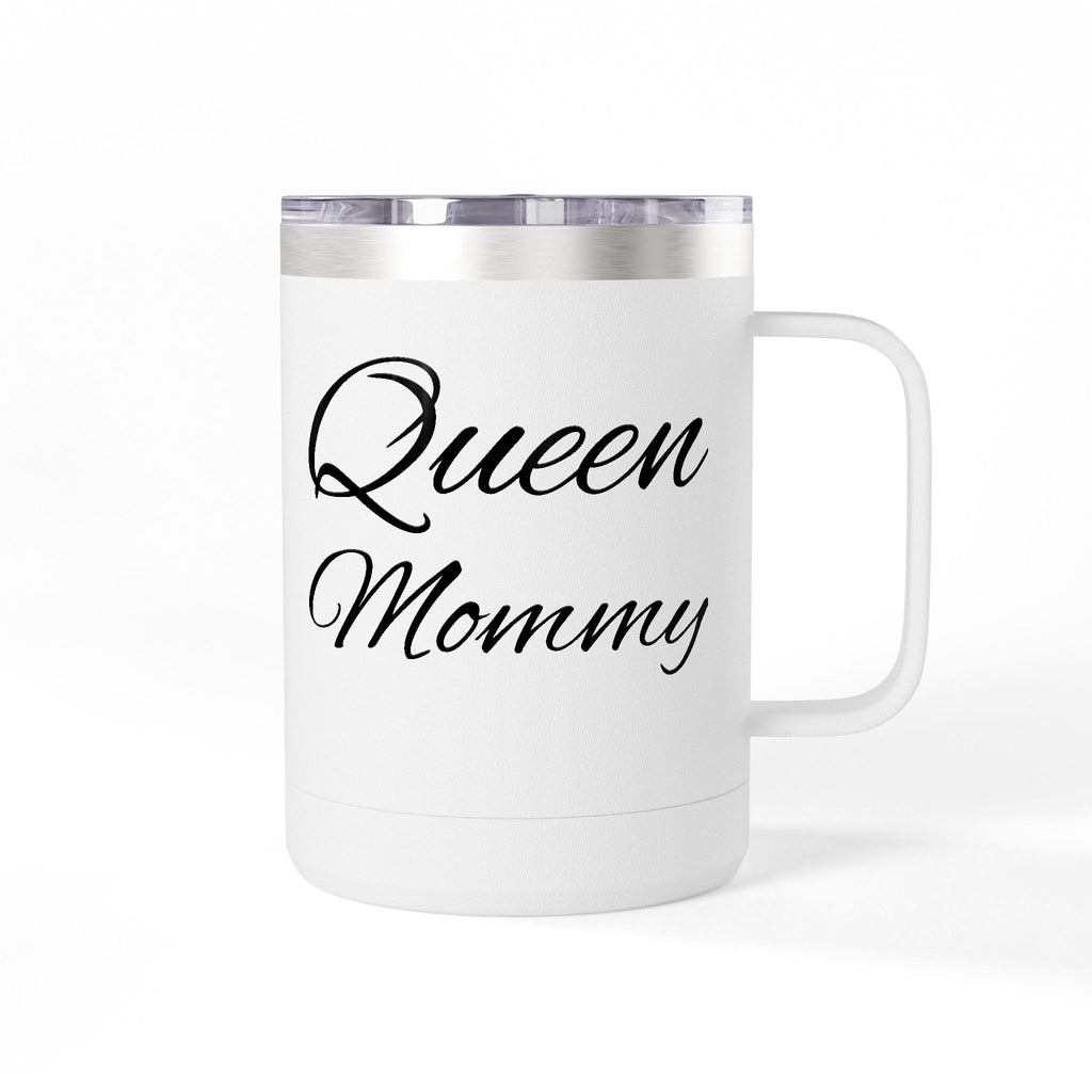 Storybook Queen Mommy 15oz Travel Mug - Insulated Coffee Tumbler for Moms