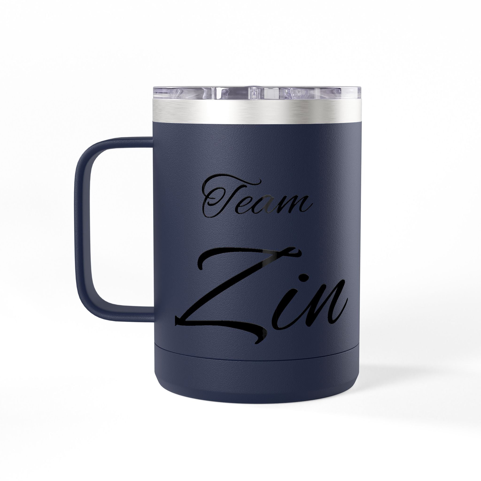 Team Zin 15oz Travel Mug – Insulated Coffee Tumbler