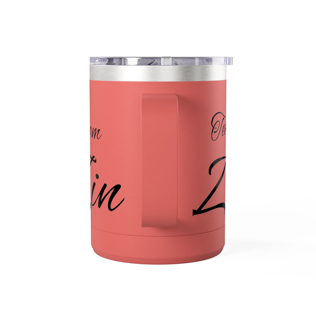 Team Zin 15oz Travel Mug – Insulated Coffee Tumbler