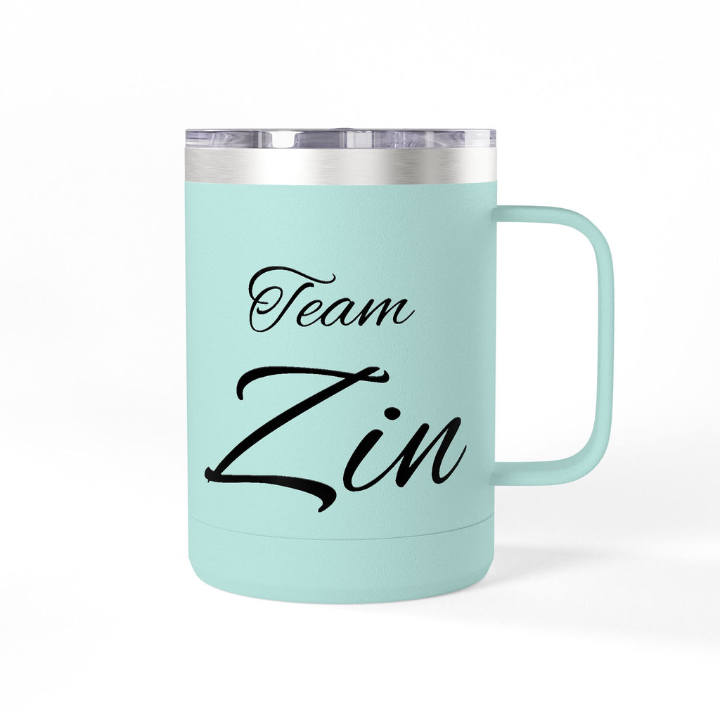 Team Zin 15oz Travel Mug – Insulated Coffee Tumbler