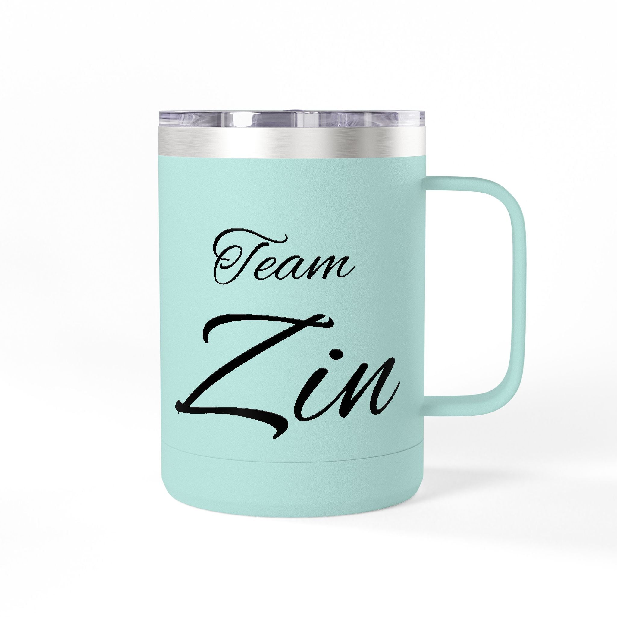 Team Zin 15oz Travel Mug – Insulated Coffee Tumbler