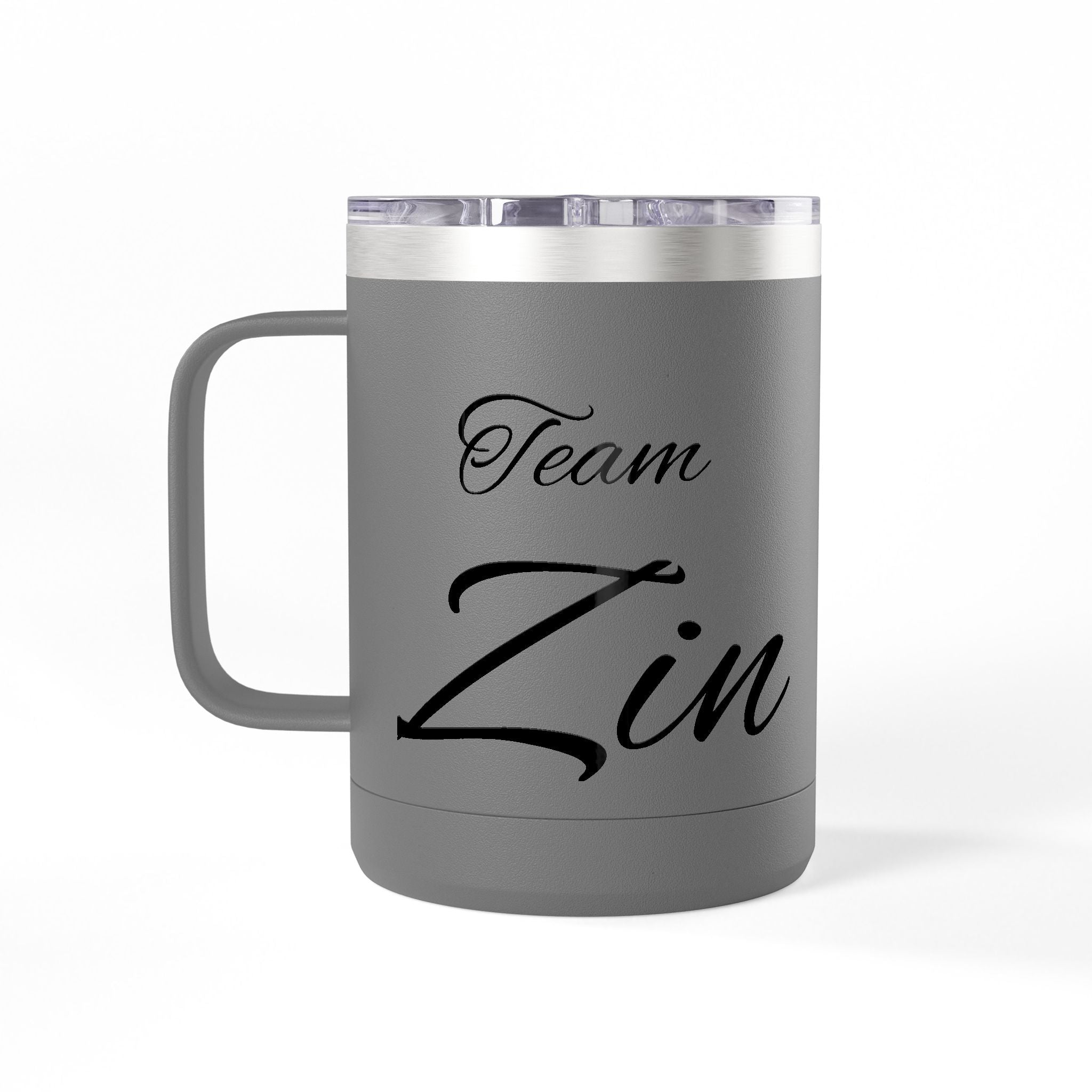 Team Zin 15oz Travel Mug – Insulated Coffee Tumbler