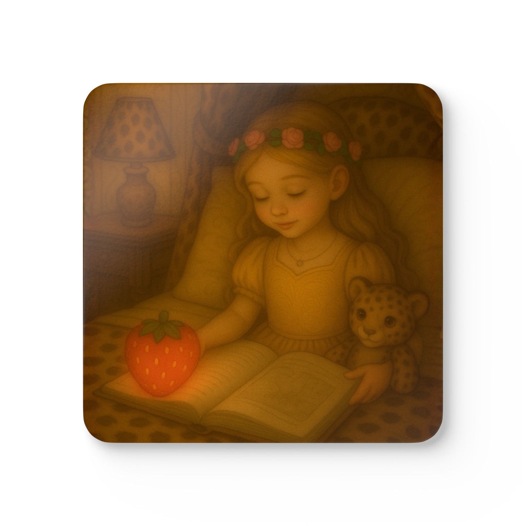 Storybook Corkwood Coaster Set of 4 Coordinated Illustrations