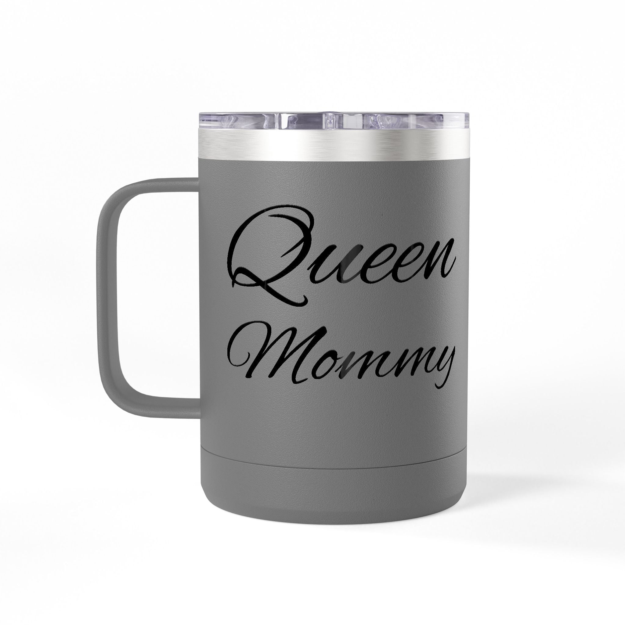 Storybook Queen Mommy 15oz Travel Mug - Insulated Coffee Tumbler for Moms
