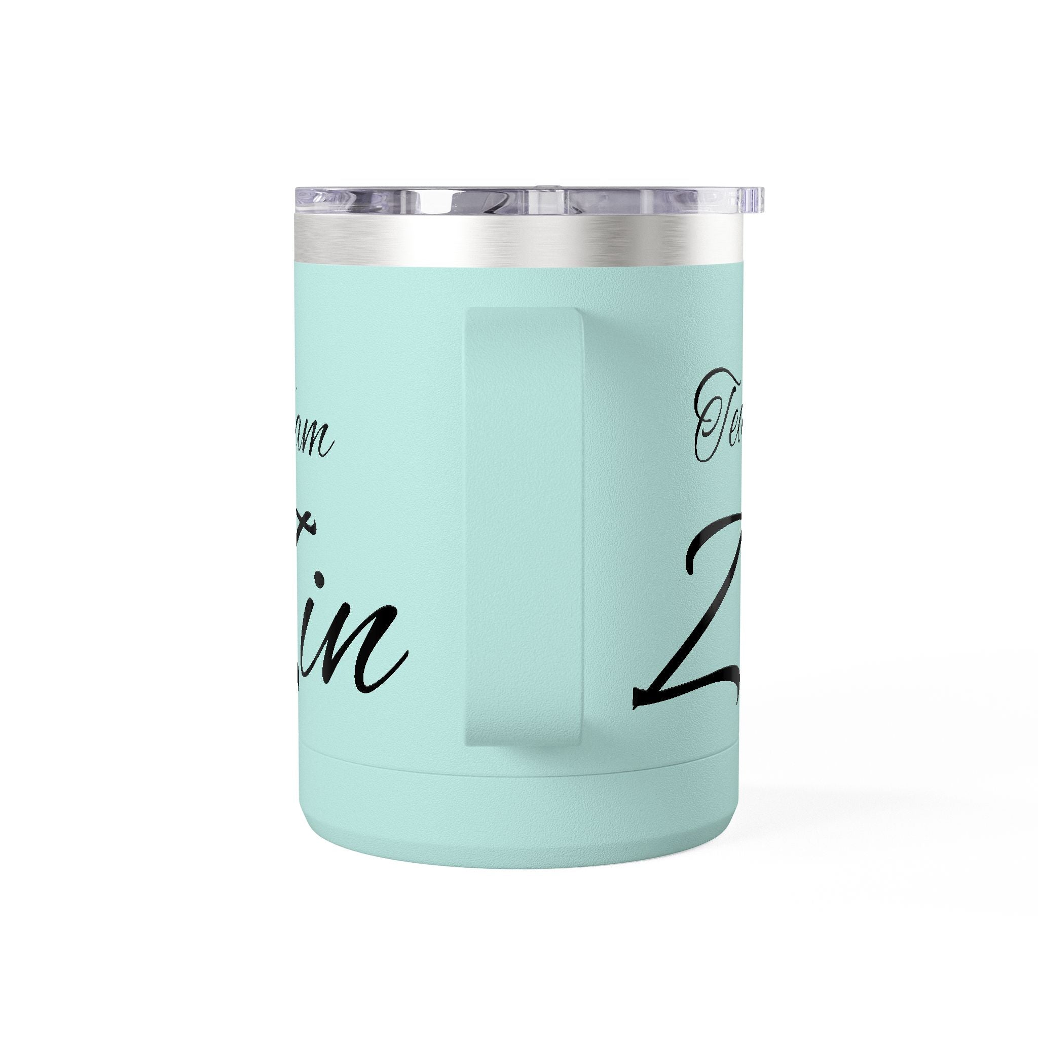 Team Zin 15oz Travel Mug – Insulated Coffee Tumbler