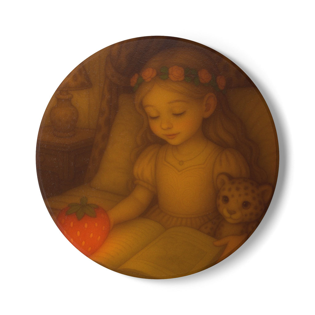 Storybook Ceramic  Art Coaster, single illustrated Coaster