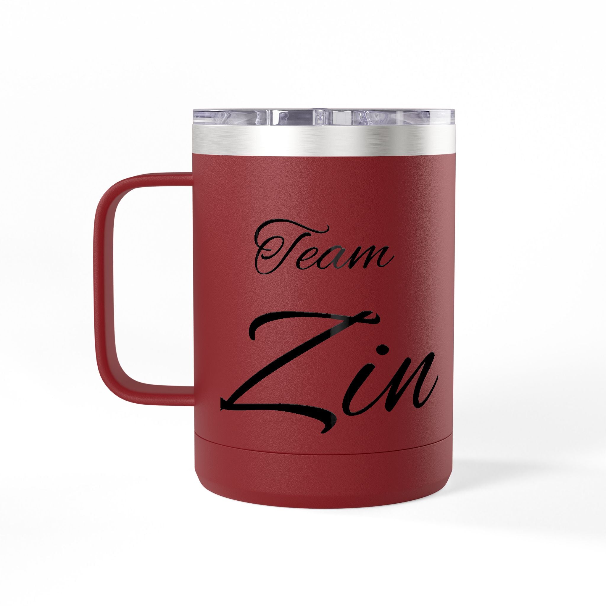 Team Zin 15oz Travel Mug – Insulated Coffee Tumbler