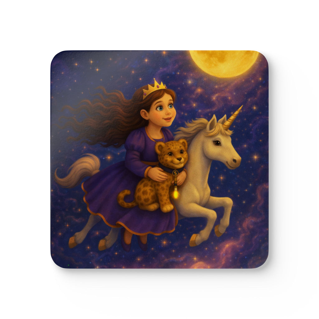 Storybook Corkwood Coaster Set of 4 Coordinated Illustrations