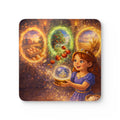Storybook Corkwood Coaster Set of 4 Coordinated Illustrations