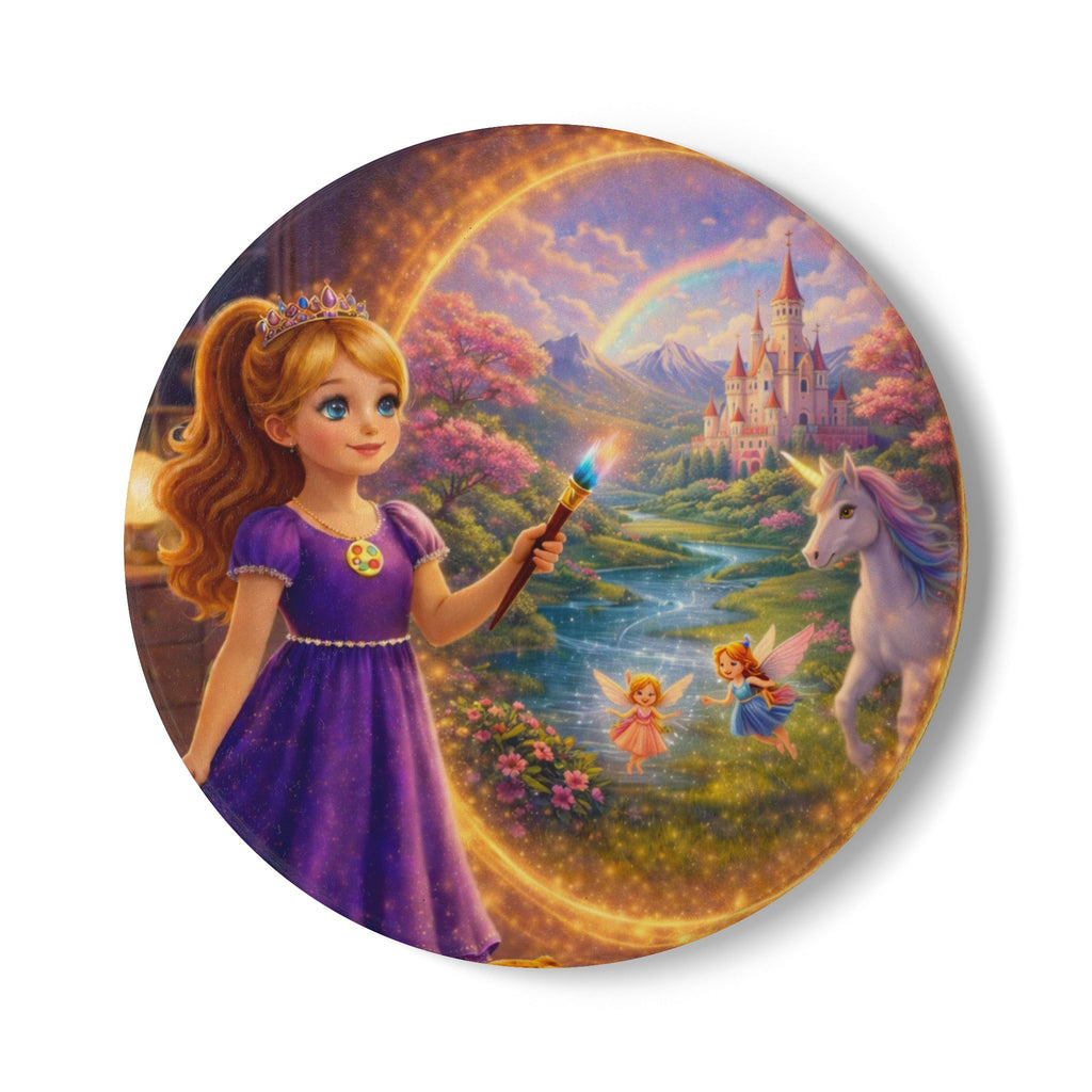 Storybook Ceramic  Art Coaster, single illustrated Coaster