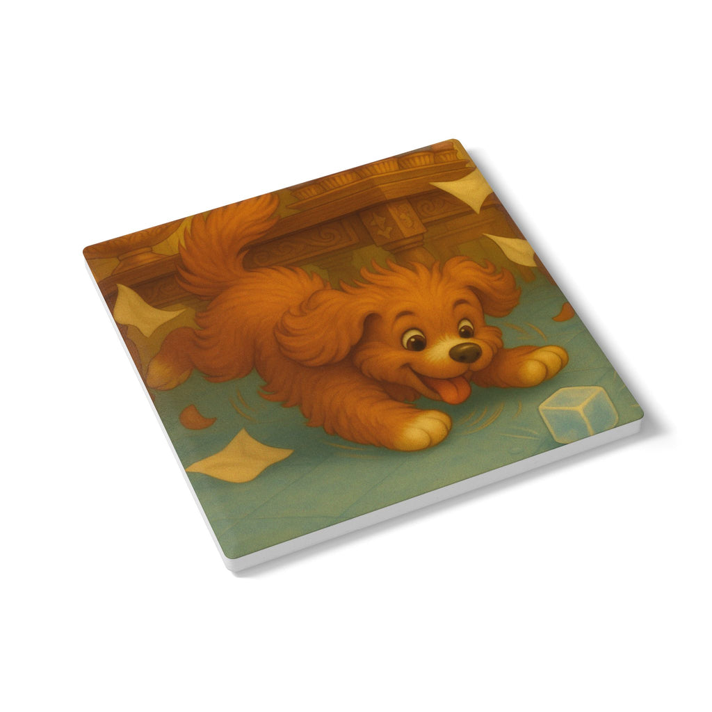 Storybook Ceramic  Art Coaster, single illustrated Coaster