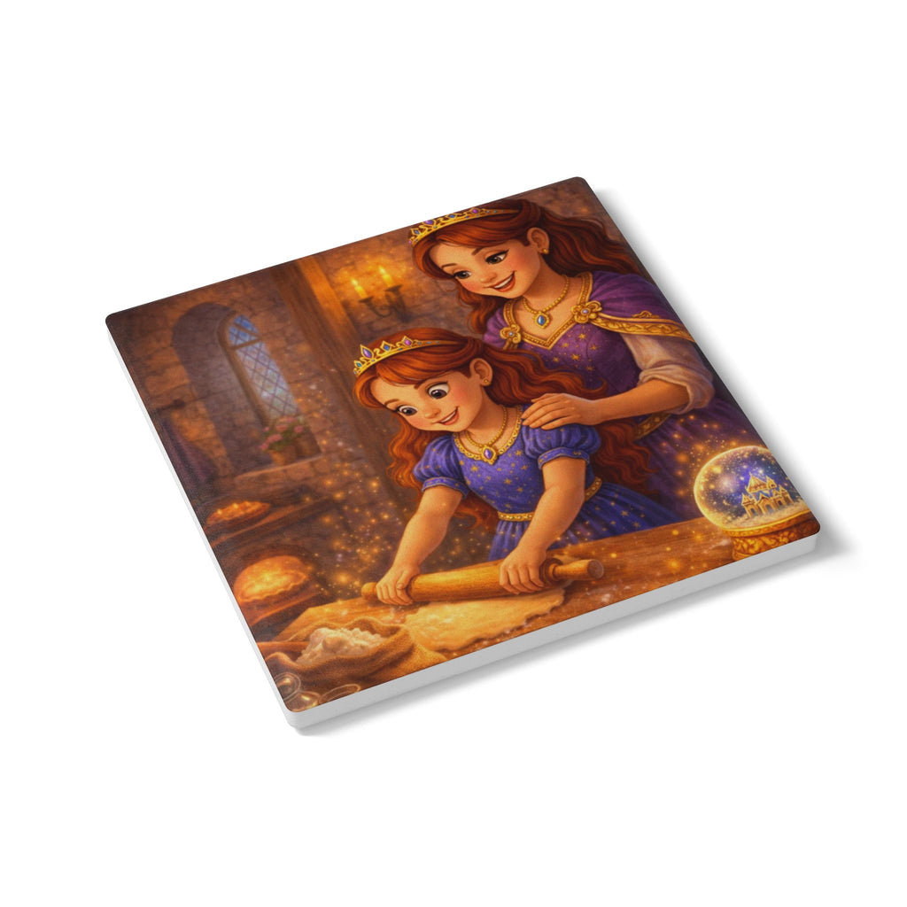 Storybook Ceramic  Art Coaster, single illustrated Coaster